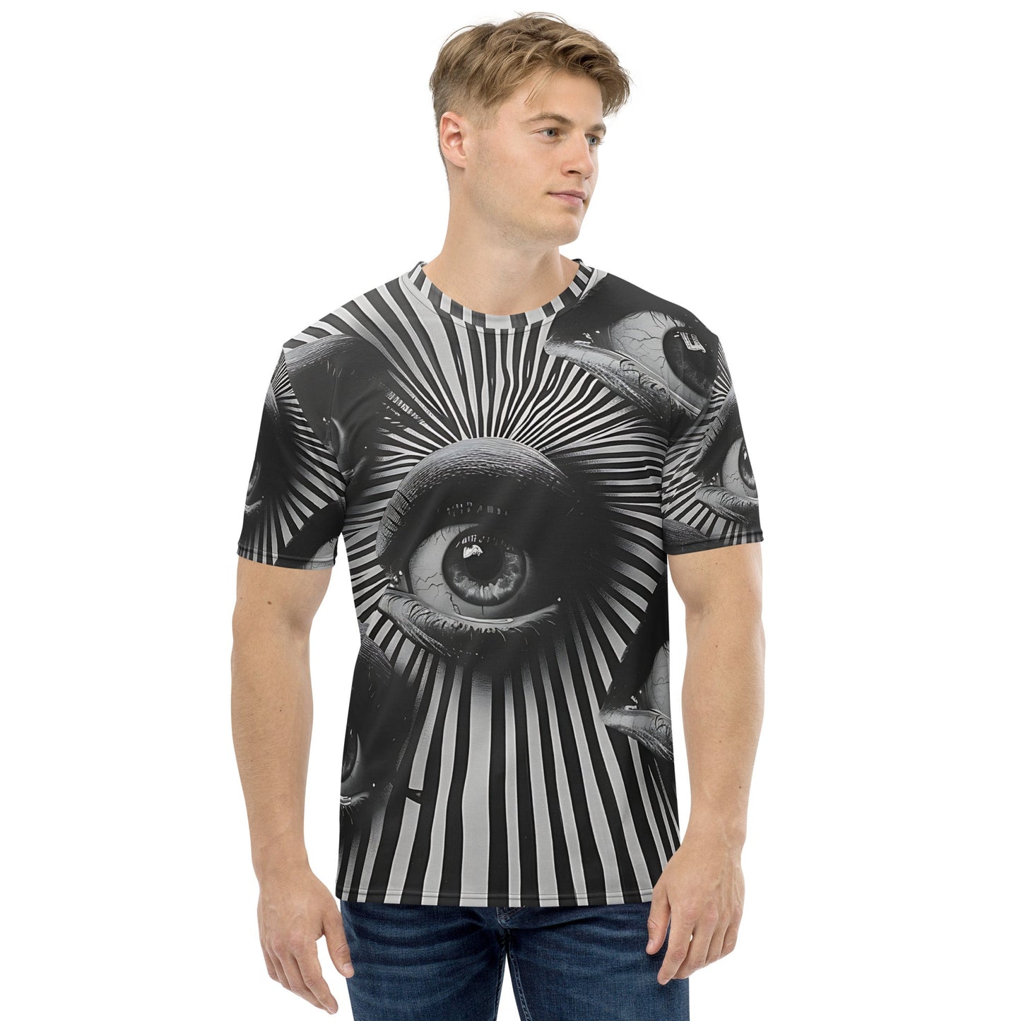 Eyes on You Design T-Shirt - All - Over Print Tee with Hypnotic Appeal - Sublimegifts4u.com