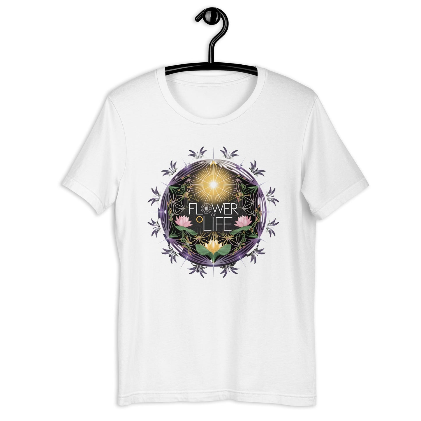 Flower of Life Floral Circle Women's Tee - Soft & Flattering, Inspirational Design - Sublimegifts4u.com