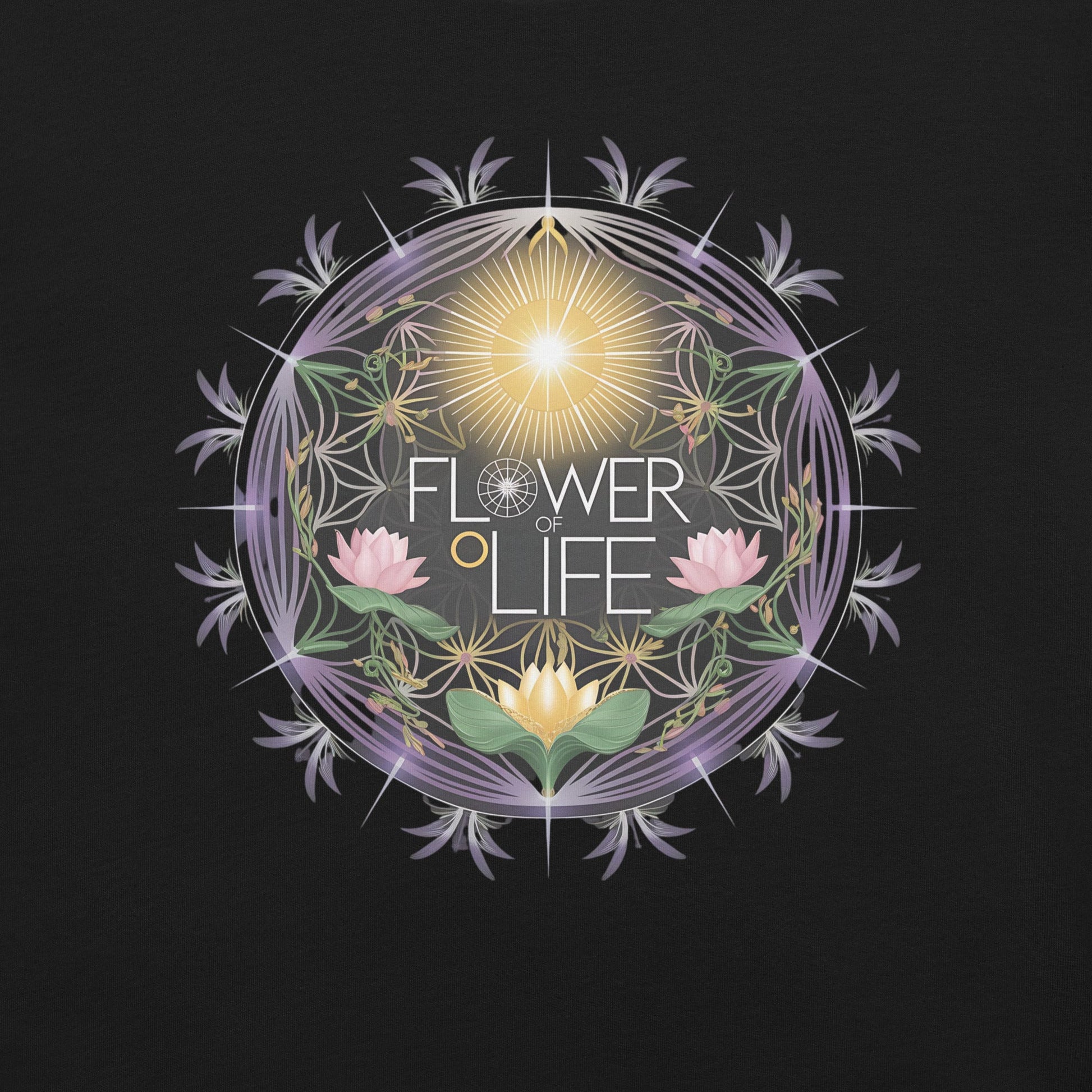 Flower of Life Floral Circle Women's Tee - Soft & Flattering, Inspirational Design - Sublimegifts4u.com