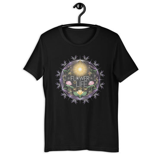 Flower of Life Floral Circle Women's Tee - Soft & Flattering, Inspirational Design - Sublimegifts4u.com