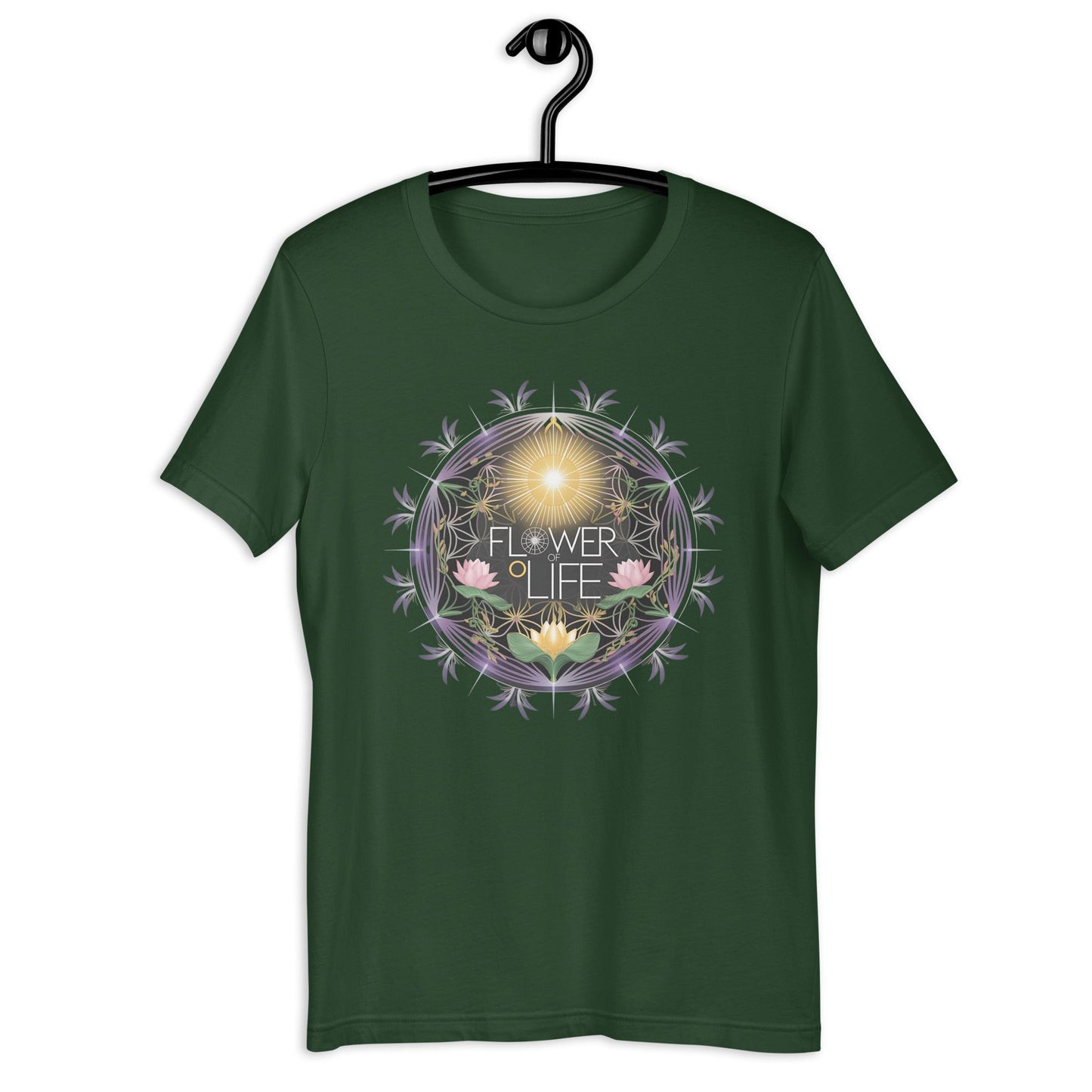 Flower of Life Floral Circle Women's Tee - Soft & Flattering, Inspirational Design - Sublimegifts4u.com