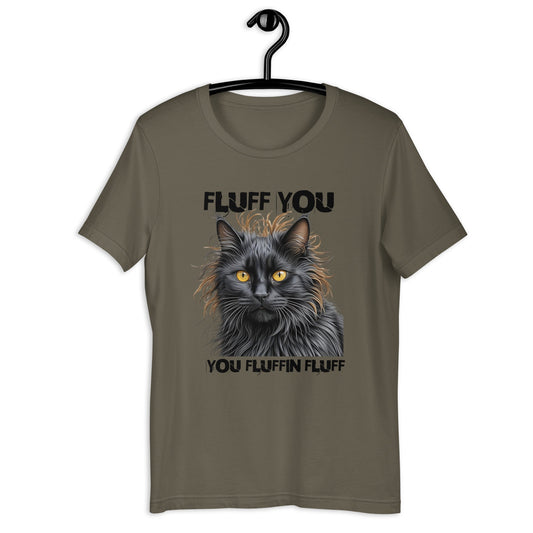 Fluff You Fluffin Fluff Women's Tee - Scary Black Cat Design - Sublimegifts4u.com