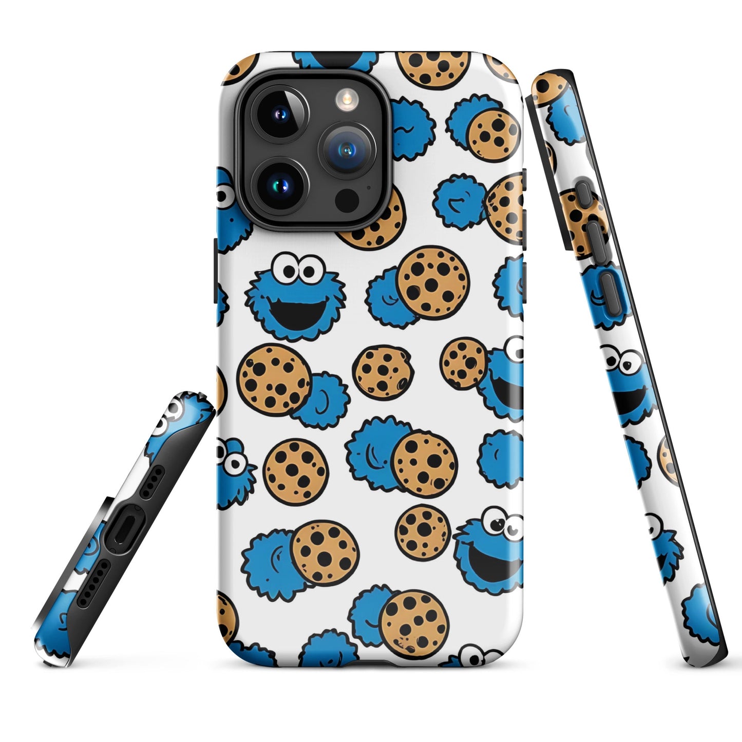 Fun iPhone Tough Case with Cookie Monster Pattern | Dual - Layer Protection - Sublimegifts4u.com