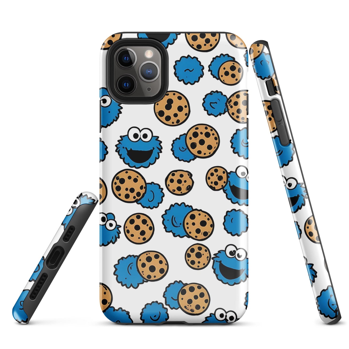 Fun iPhone Tough Case with Cookie Monster Pattern | Dual - Layer Protection - Sublimegifts4u.com