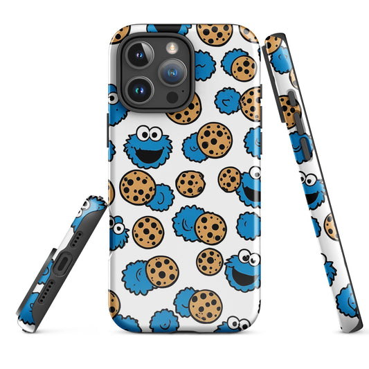 Fun iPhone Tough Case with Cookie Monster Pattern | Dual - Layer Protection - Sublimegifts4u.com