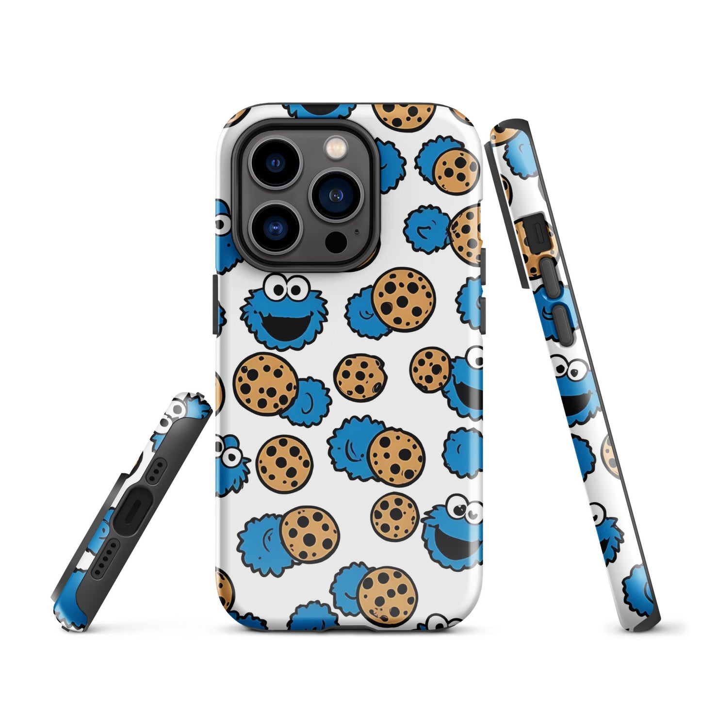 Fun iPhone Tough Case with Cookie Monster Pattern | Dual - Layer Protection - Sublimegifts4u.com