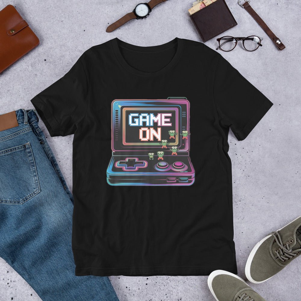 Game On Men's Tee - Video Game Controller Graphic Shirt - Soft & Comfortable Cotton - Sublimegifts4u.com