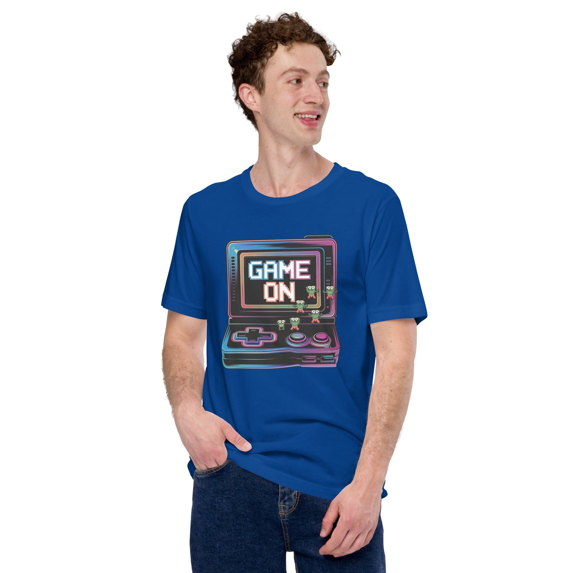 Game On Men's Tee - Video Game Controller Graphic Shirt - Soft & Comfortable Cotton - Sublimegifts4u.com