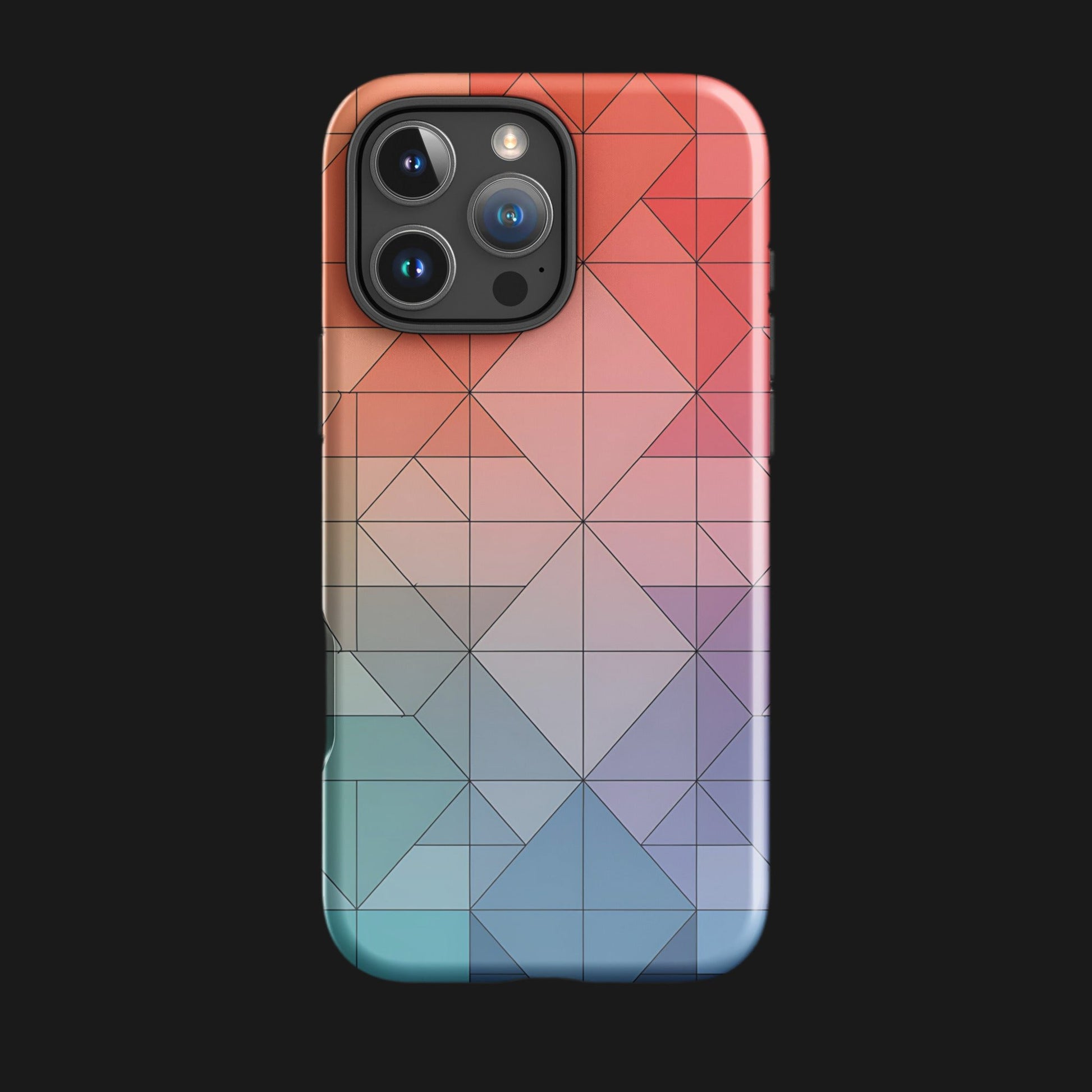 Geometric Gradient iPhone Case | Dual - Layer Protection - Sublimegifts4u.com