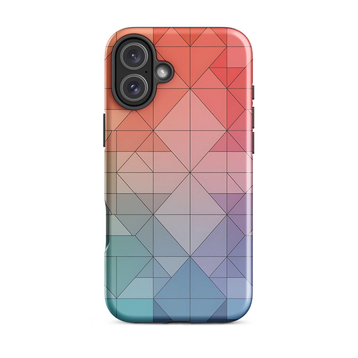 Geometric Gradient iPhone Case | Dual - Layer Protection - Sublimegifts4u.com