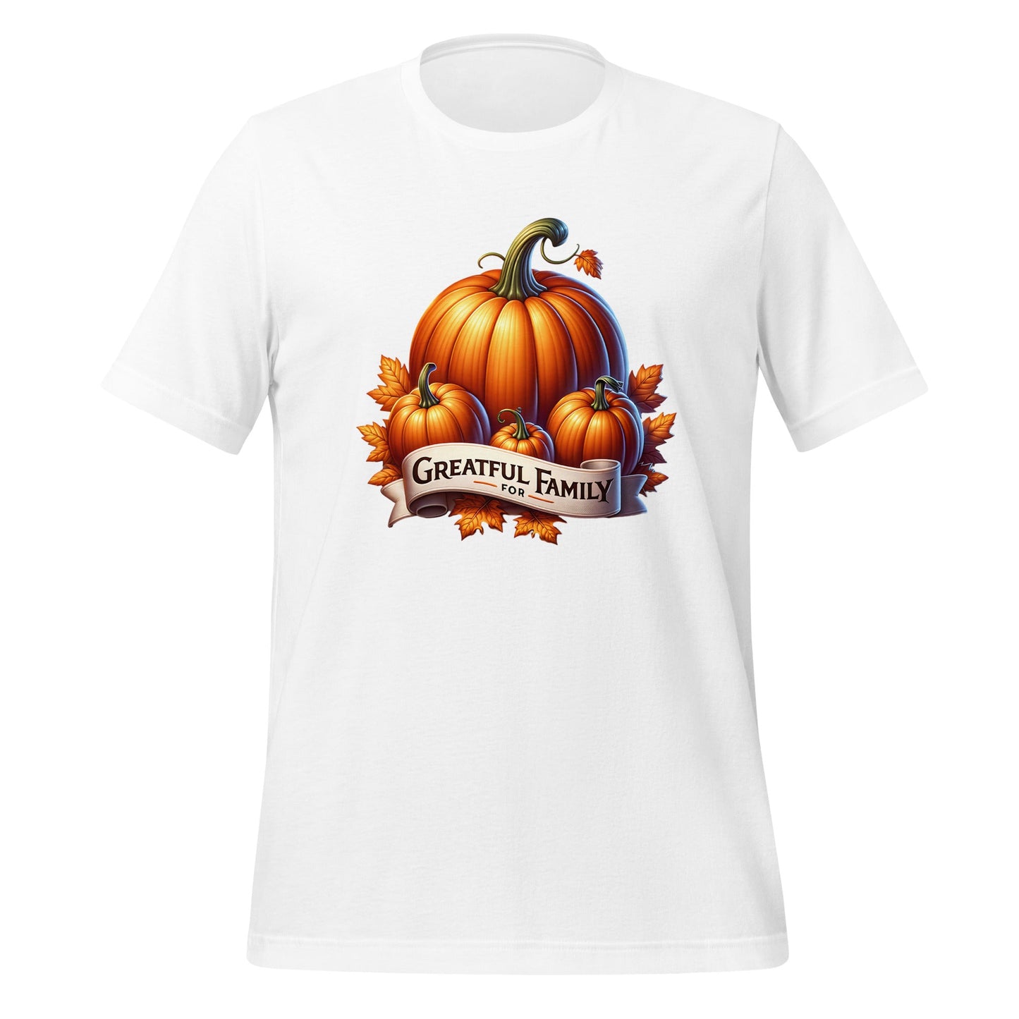 Grateful for Family Pumpkins T-Shirt | Soft & Comfortable Tee - Sublimegifts4u.com