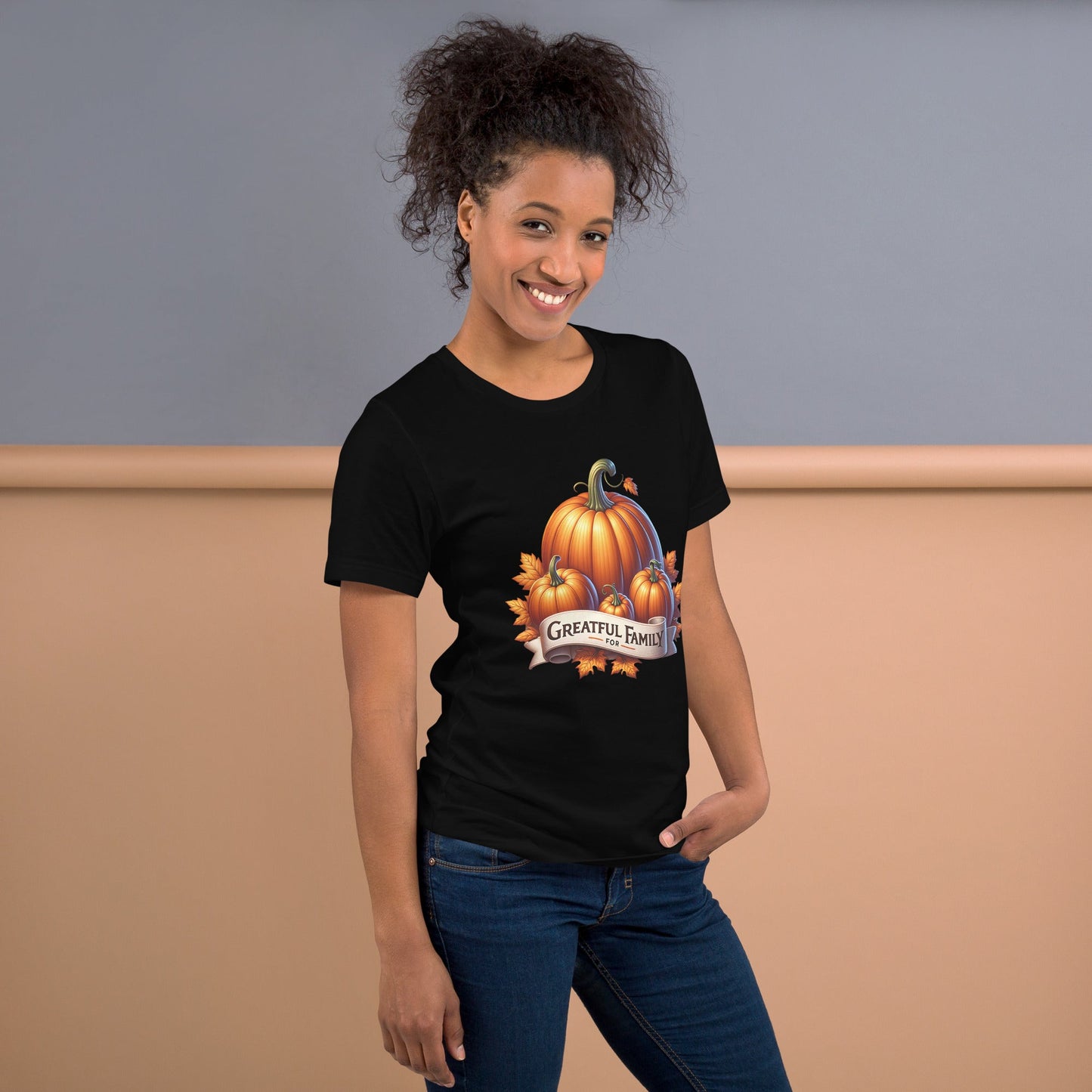 Grateful for Family Pumpkins T-Shirt | Soft & Comfortable Tee - Sublimegifts4u.com