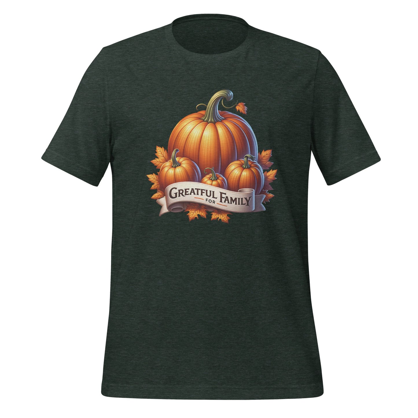 Grateful for Family Pumpkins T-Shirt | Soft & Comfortable Tee - Sublimegifts4u.com