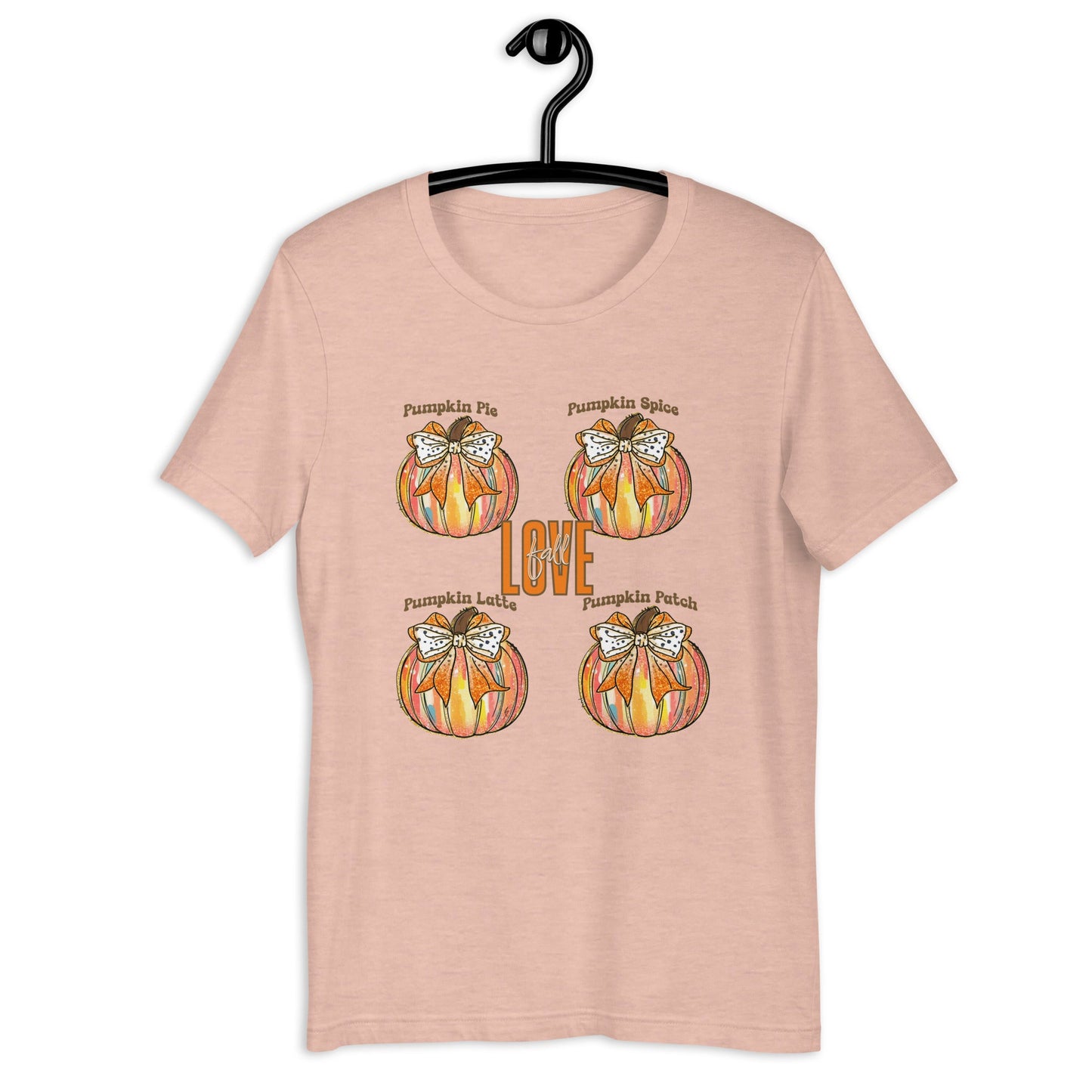 I Love Fall Women's T-Shirt – Pumpkin Patch, Pie, Latte Design | Soft & Lightweight Tee - Sublimegifts4u.com