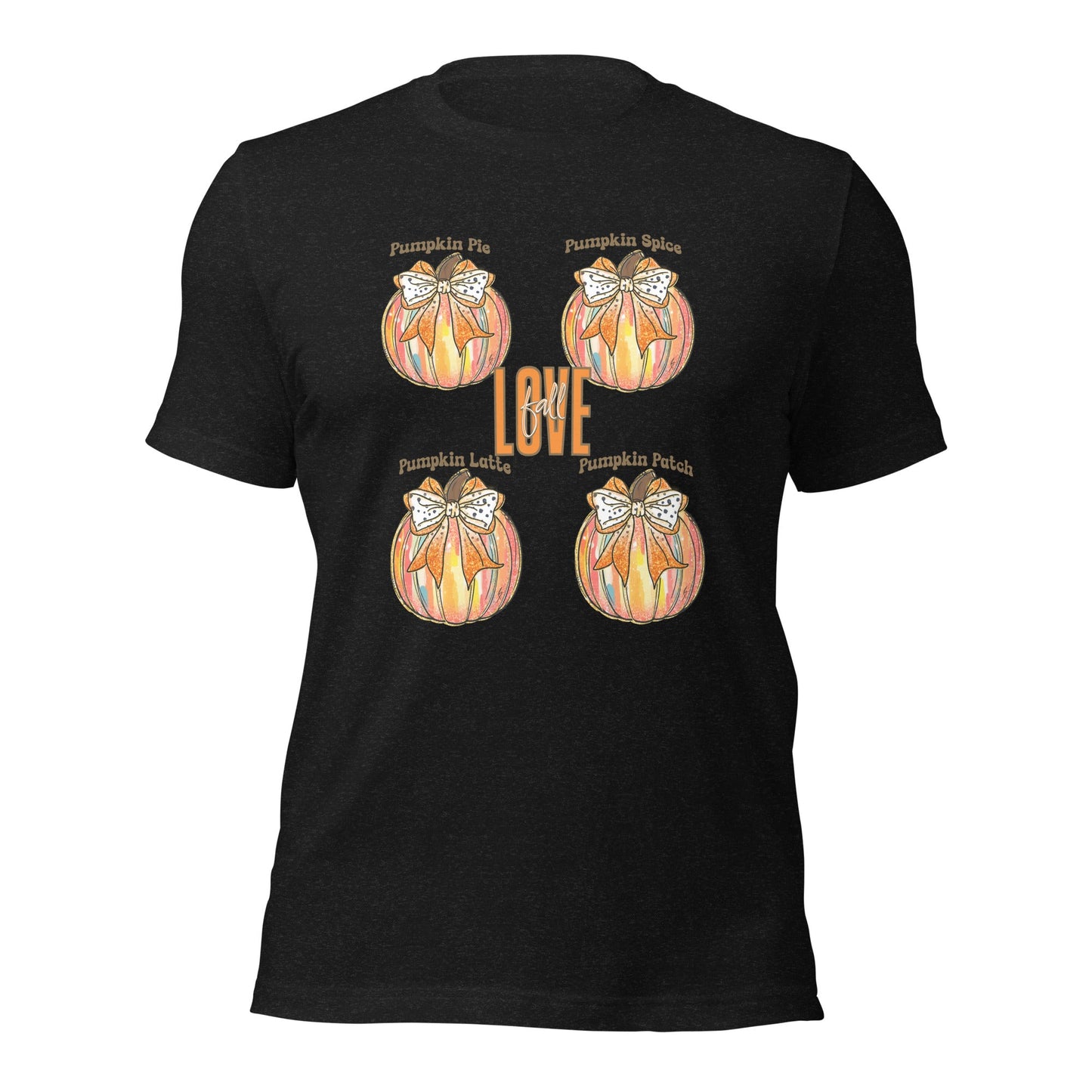 I Love Fall Women's T-Shirt – Pumpkin Patch, Pie, Latte Design | Soft & Lightweight Tee - Sublimegifts4u.com