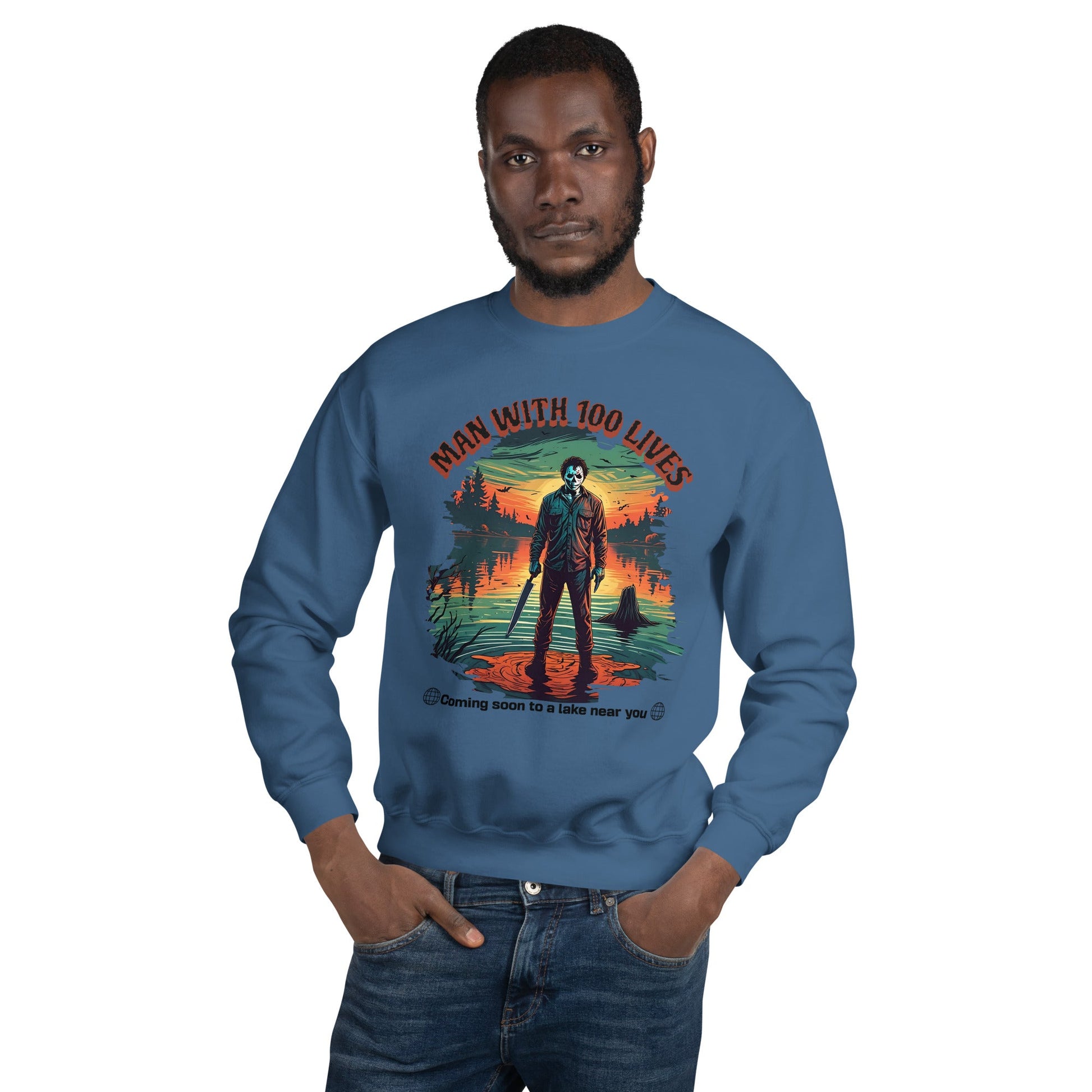 Jason Horror Sweatshirt | Men's Classic Fit Warm & Cozy Design - Sublimegifts4u.com