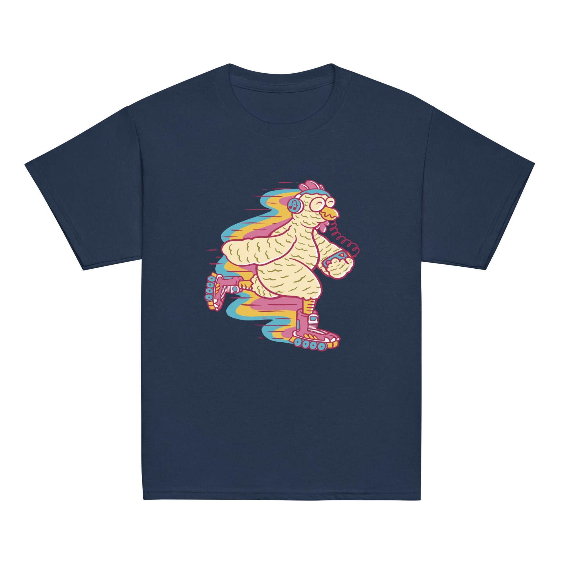 Kids Big Bird Rollerskating Tee - Y2K Design | Youth Sizes S - XL - Sublimegifts4u.com