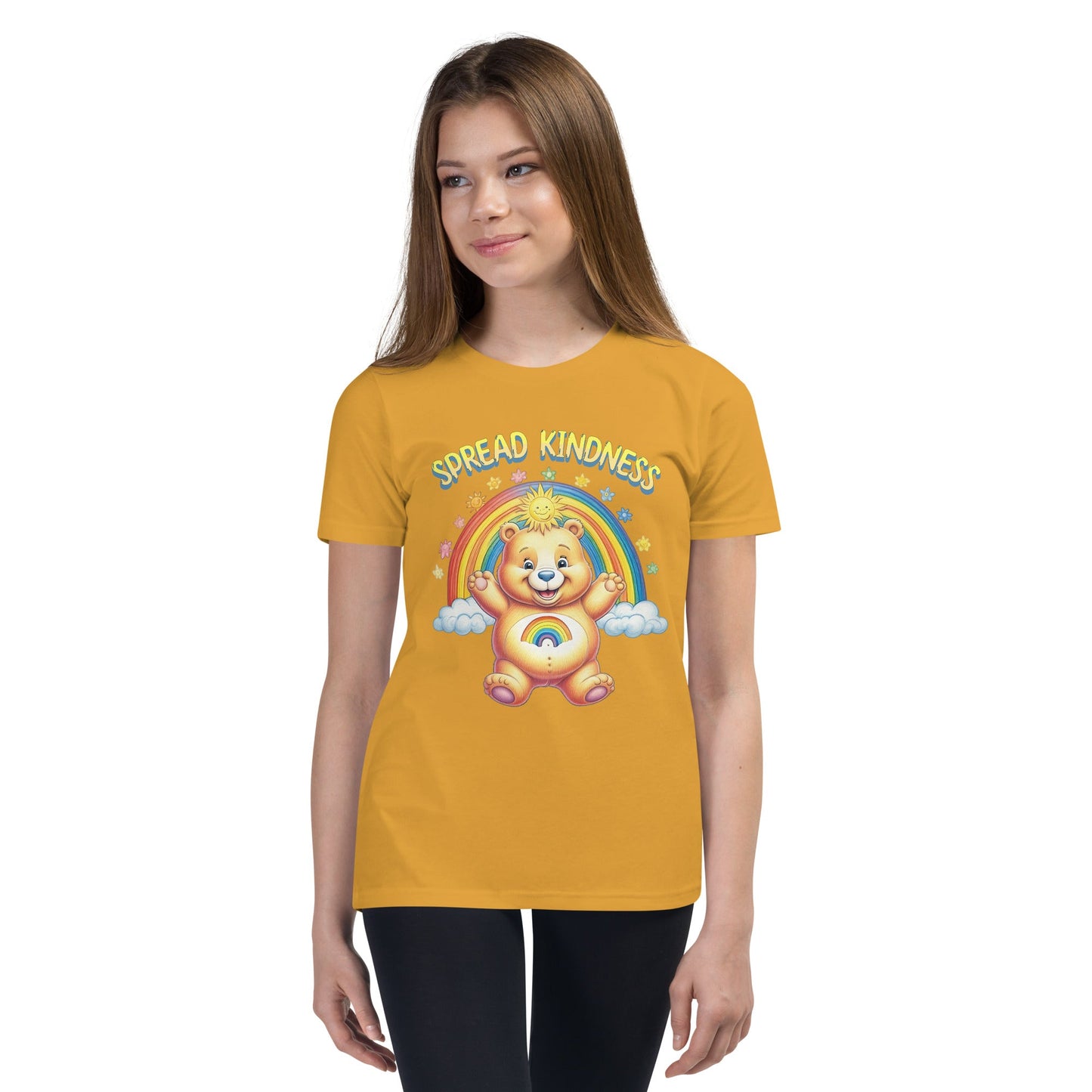 Kids Care Bear 'Spread Kindness' T-Shirt - Sizes S - XL - Sublimegifts4u.com