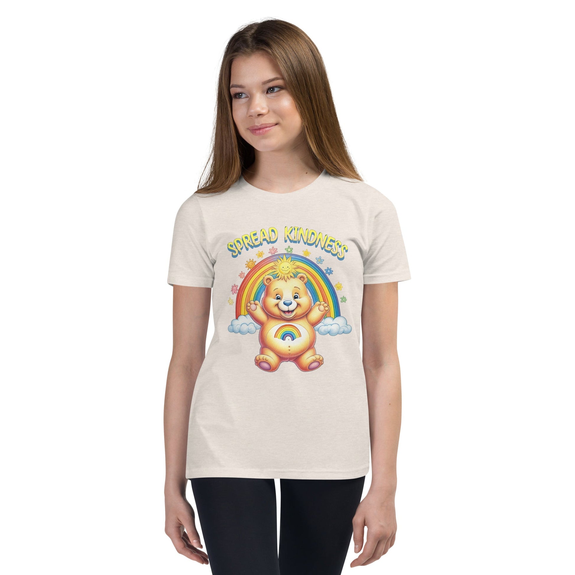 Kids Care Bear 'Spread Kindness' T-Shirt - Sizes S - XL - Sublimegifts4u.com