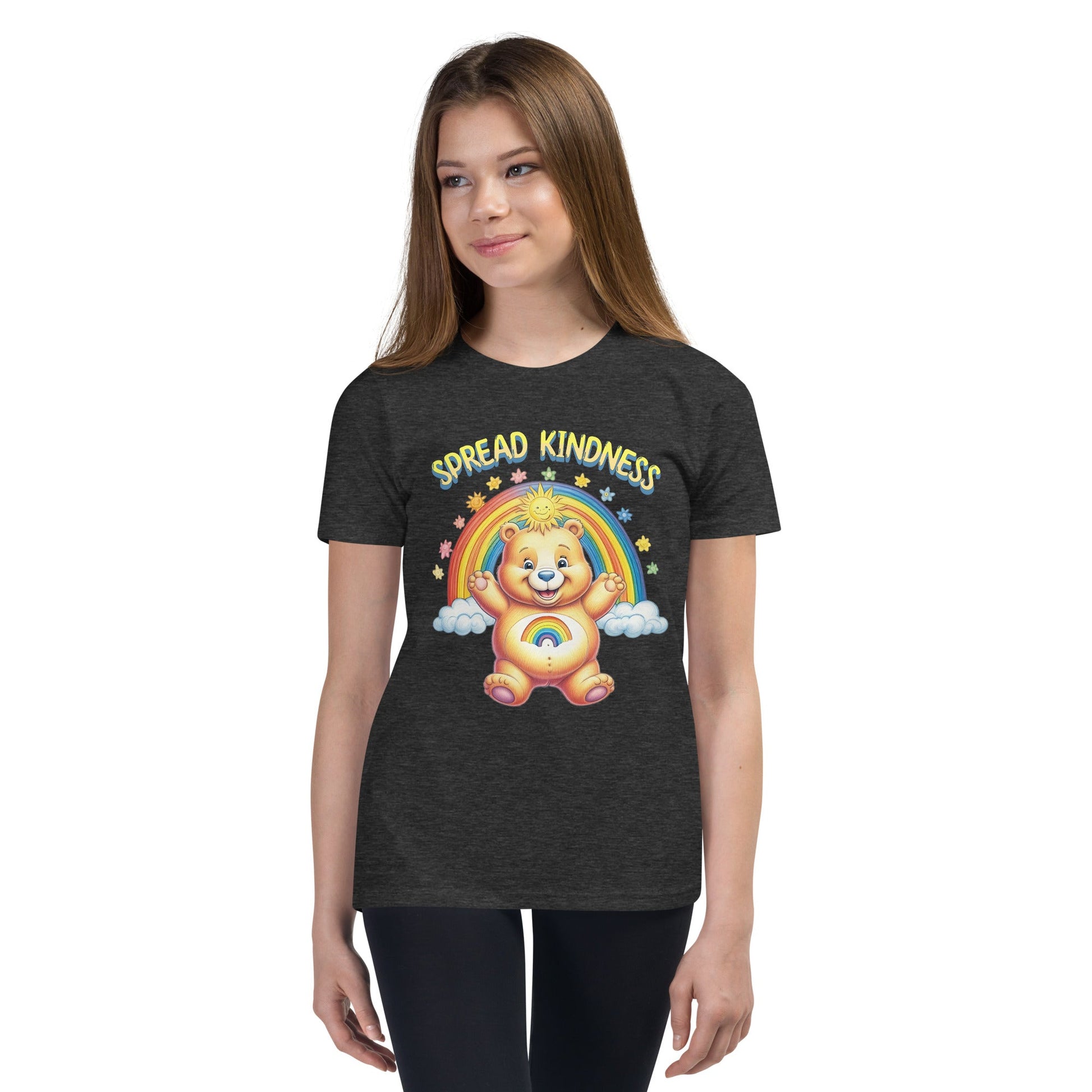 Kids Care Bear 'Spread Kindness' T-Shirt - Sizes S - XL - Sublimegifts4u.com