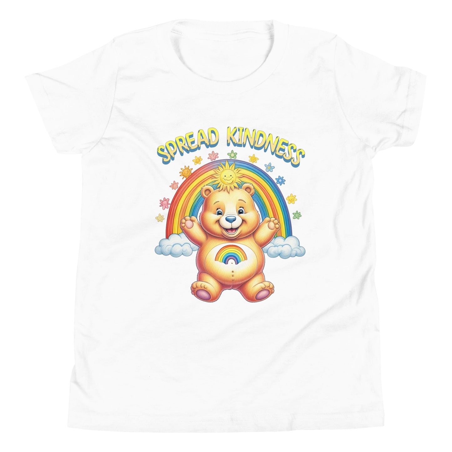 Kids Care Bear 'Spread Kindness' T-Shirt - Sizes S - XL - Sublimegifts4u.com