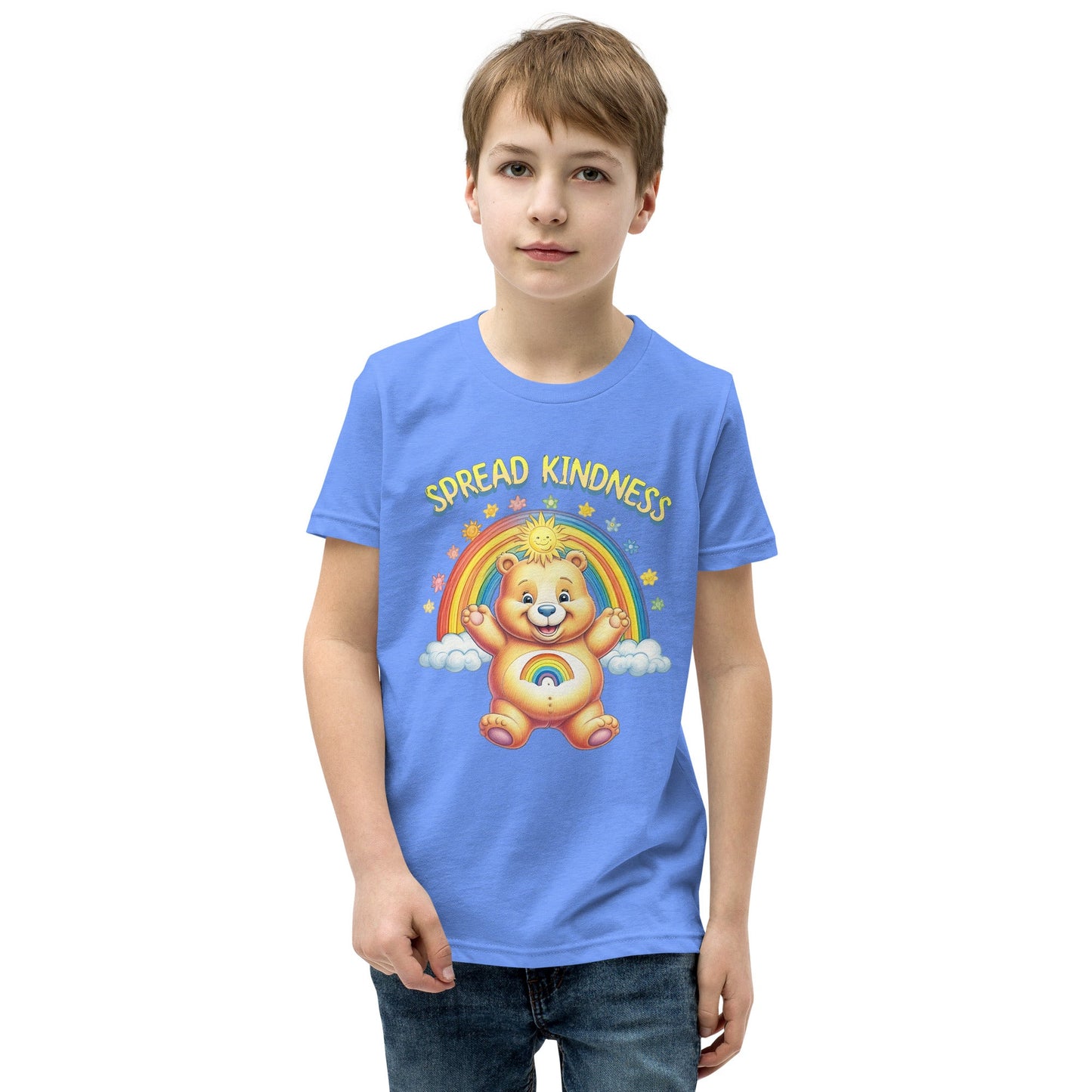 Kids Care Bear 'Spread Kindness' T-Shirt - Sizes S - XL - Sublimegifts4u.com