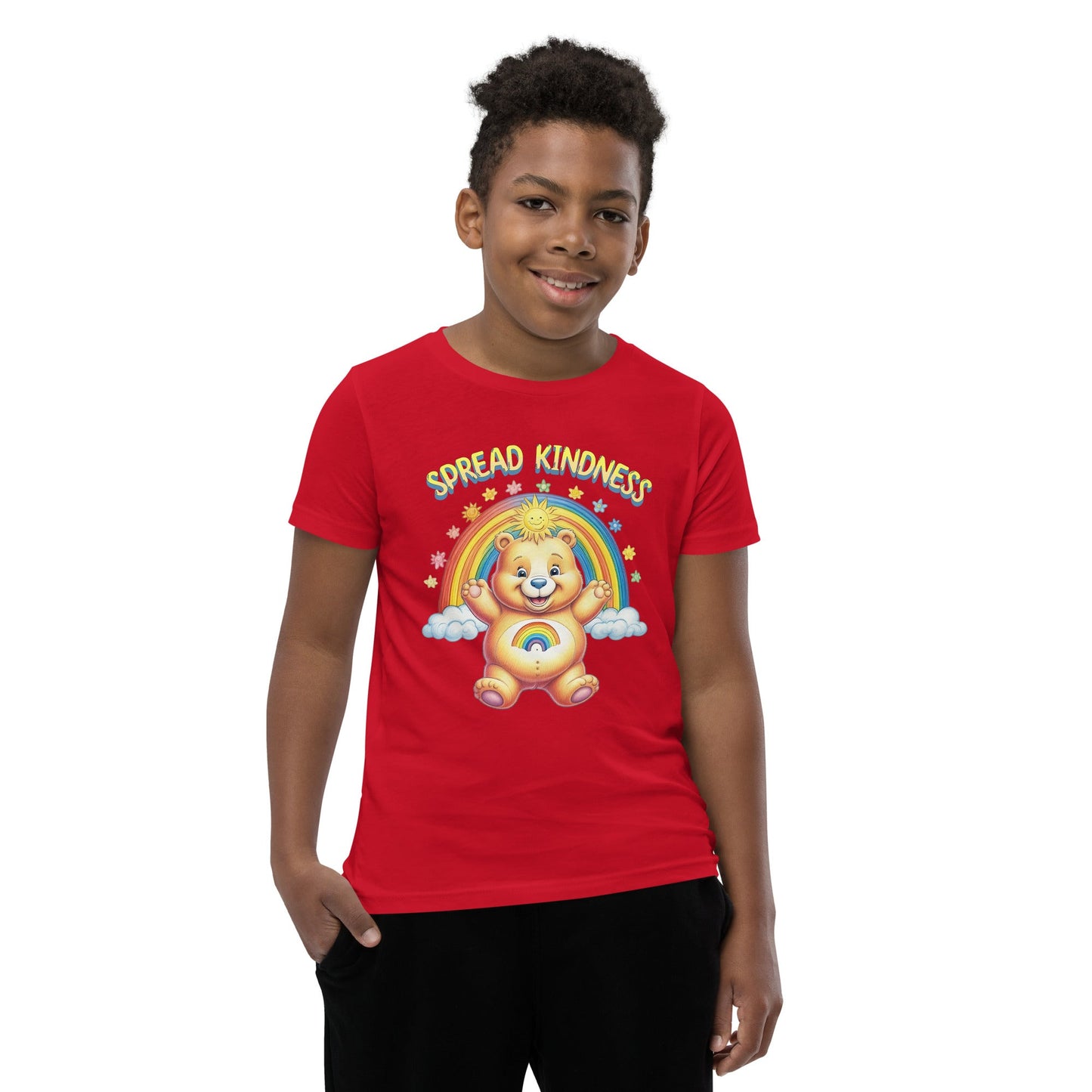 Kids Care Bear 'Spread Kindness' T-Shirt - Sizes S - XL - Sublimegifts4u.com