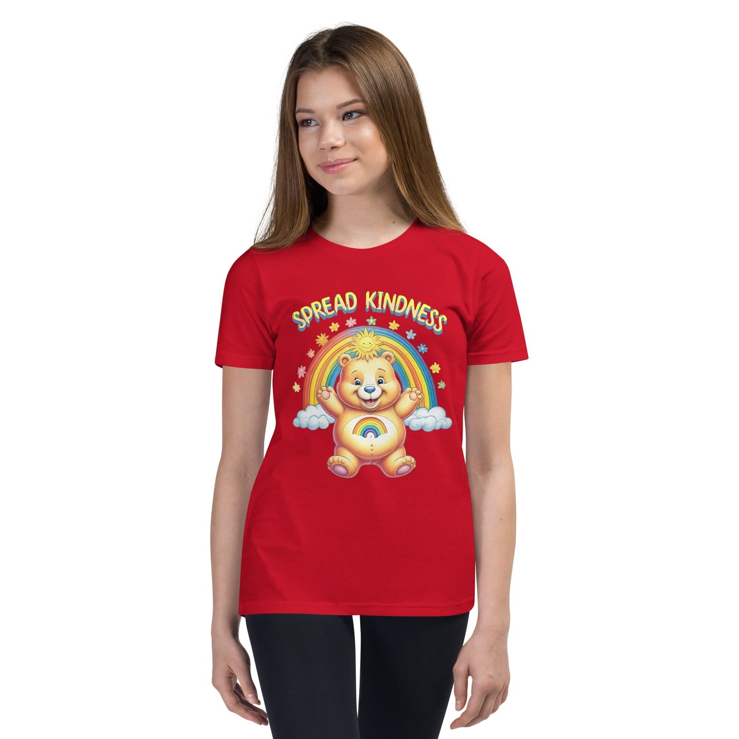 Kids Care Bear 'Spread Kindness' T-Shirt - Sizes S - XL - Sublimegifts4u.com