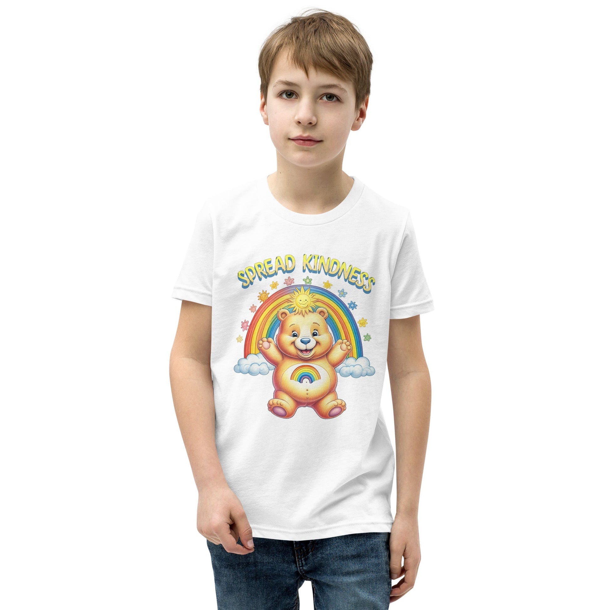 Kids Care Bear 'Spread Kindness' T-Shirt - Sizes S - XL - Sublimegifts4u.com