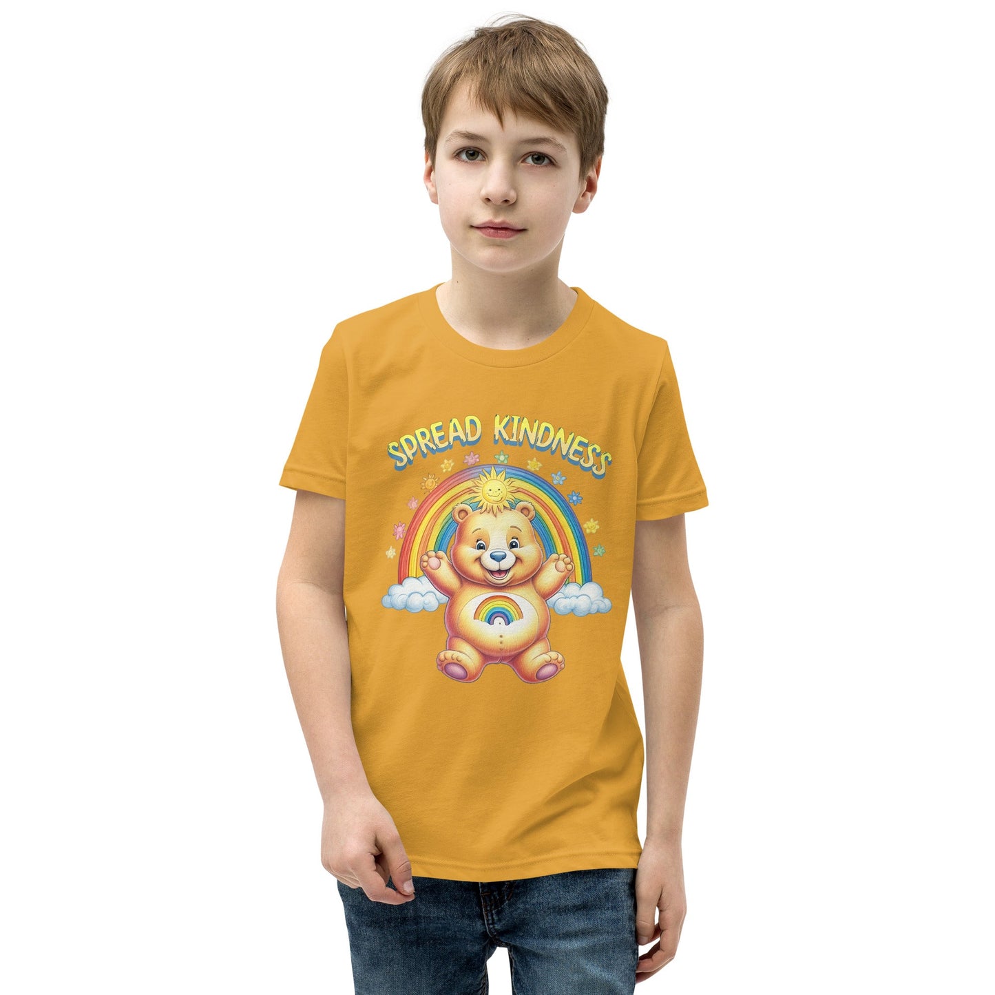 Kids Care Bear 'Spread Kindness' T-Shirt - Sizes S - XL - Sublimegifts4u.com