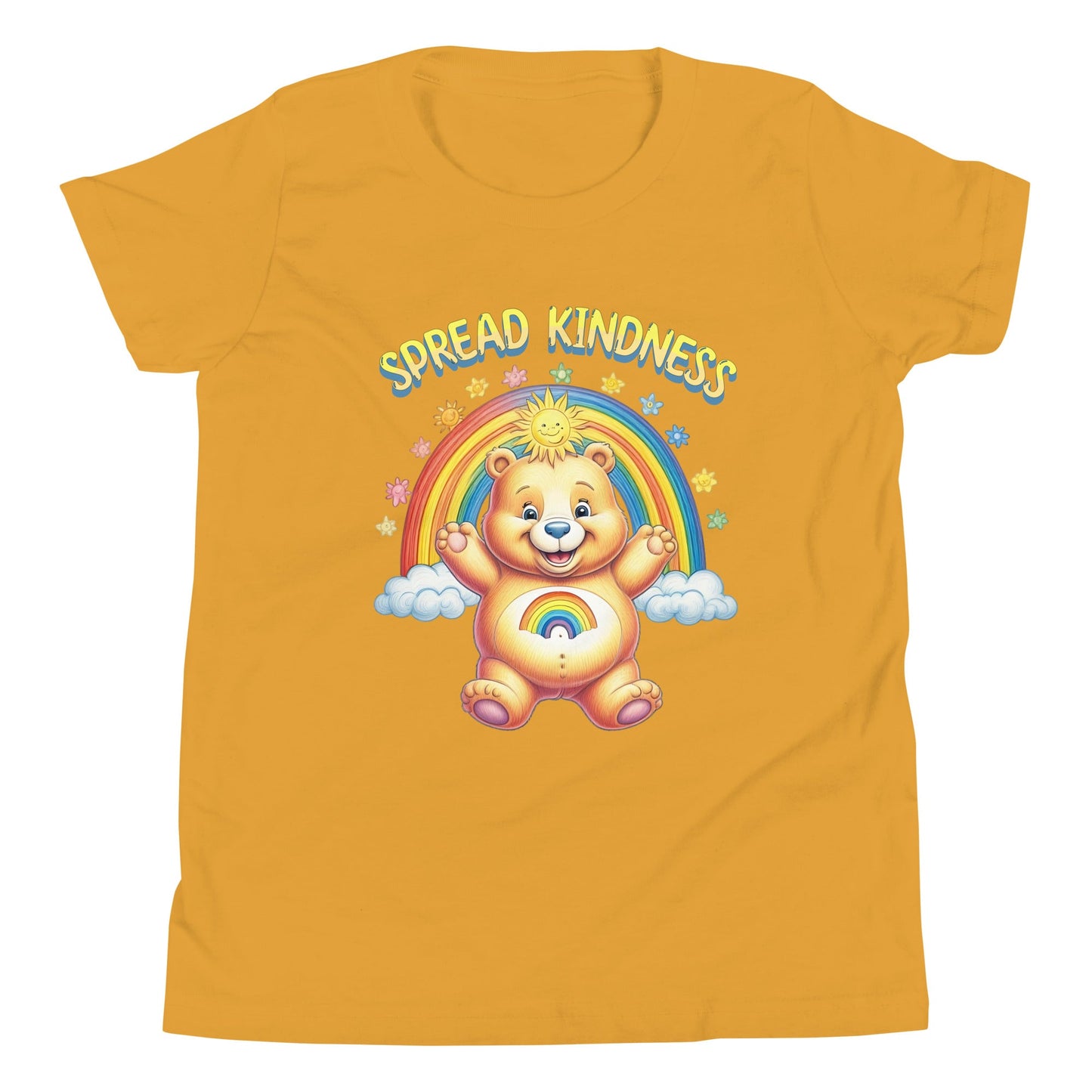 Kids Care Bear 'Spread Kindness' T-Shirt - Sizes S - XL - Sublimegifts4u.com