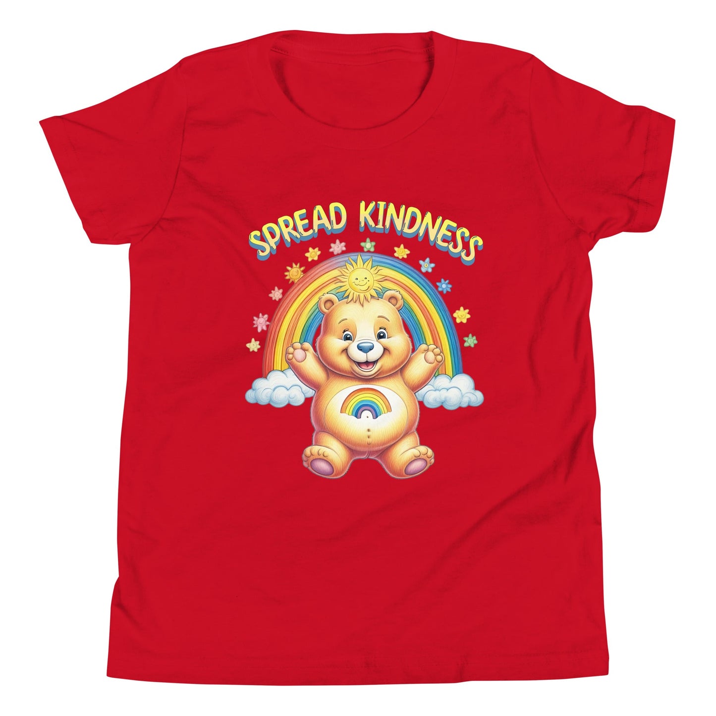 Kids Care Bear 'Spread Kindness' T-Shirt - Sizes S - XL - Sublimegifts4u.com