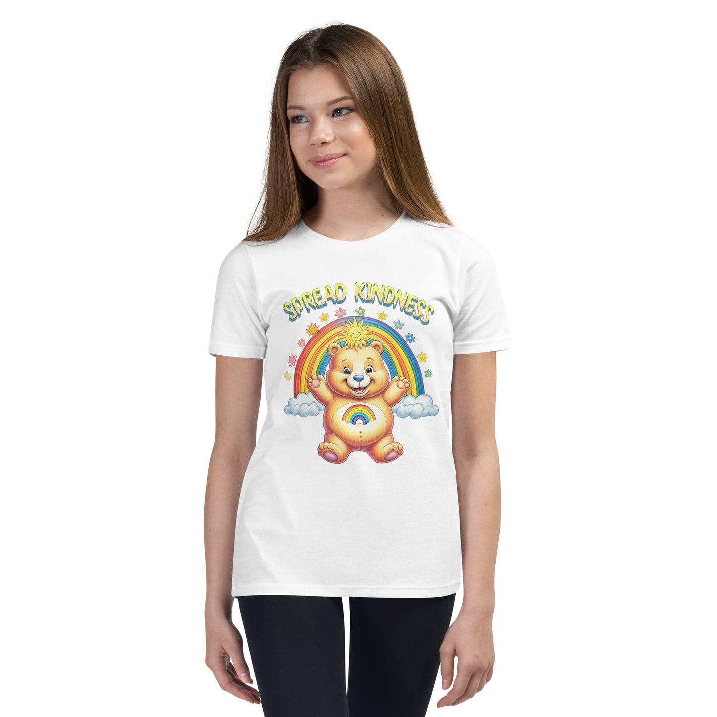 Kids Care Bear 'Spread Kindness' T-Shirt - Sizes S - XL - Sublimegifts4u.com