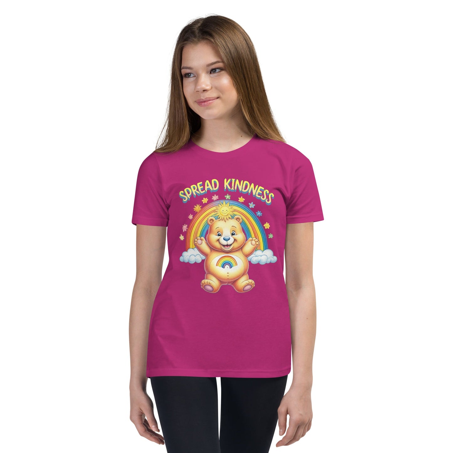 Kids Care Bear 'Spread Kindness' T-Shirt - Sizes S - XL - Sublimegifts4u.com