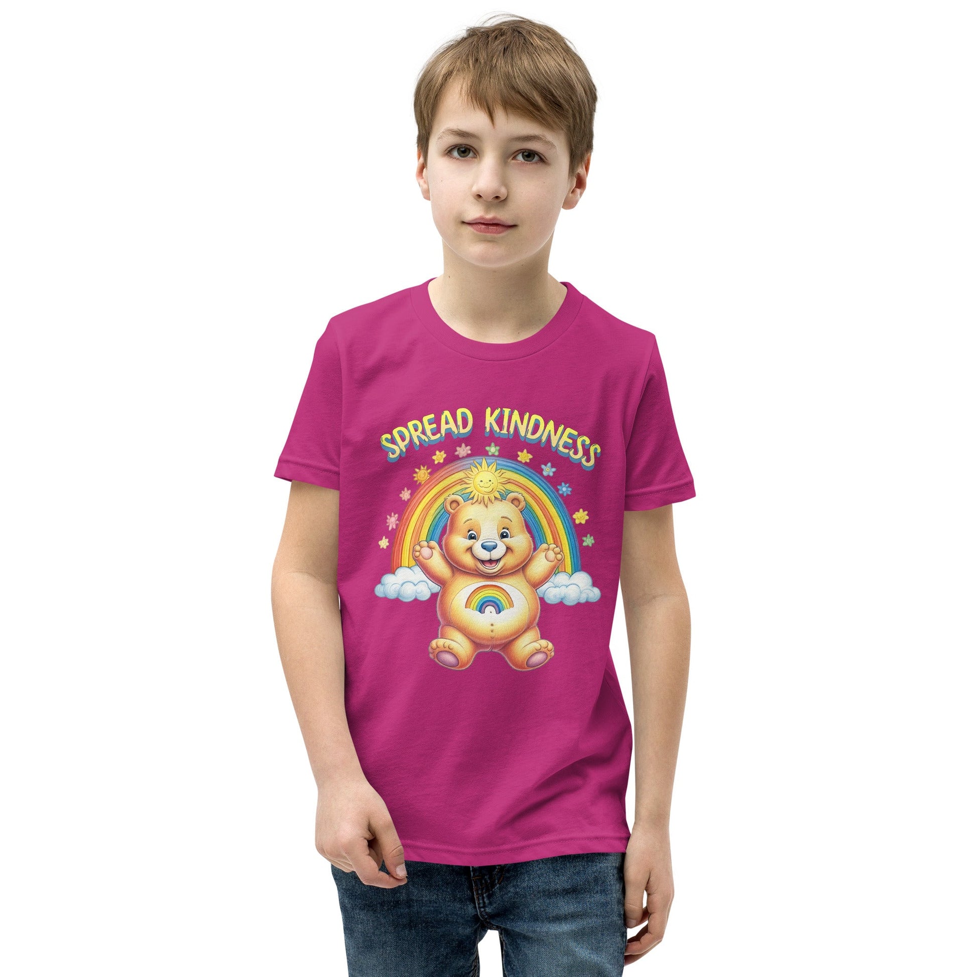 Kids Care Bear 'Spread Kindness' T-Shirt - Sizes S - XL - Sublimegifts4u.com