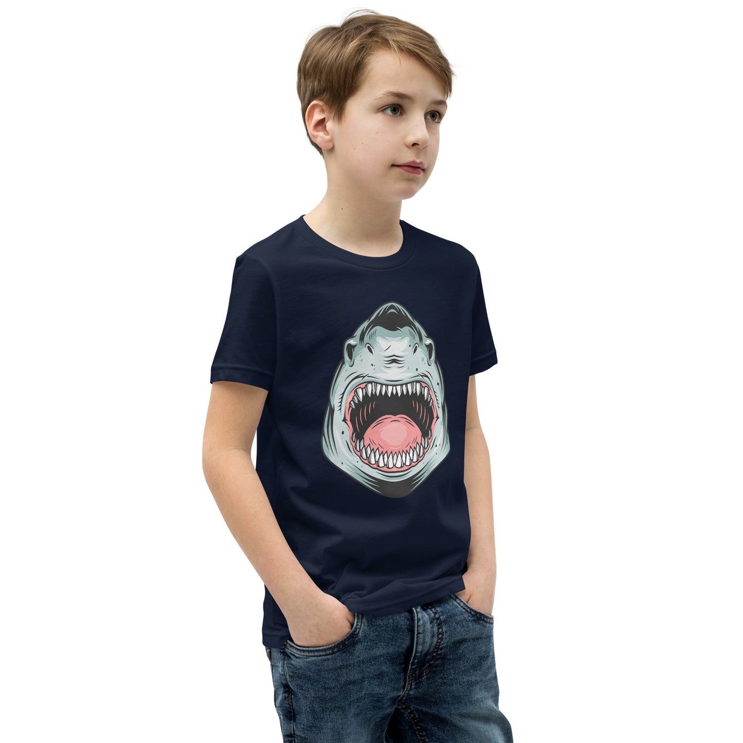 Kids Giant Whale Tee - Open Mouth Design | Youth Sizes S - XL - Sublimegifts4u.com