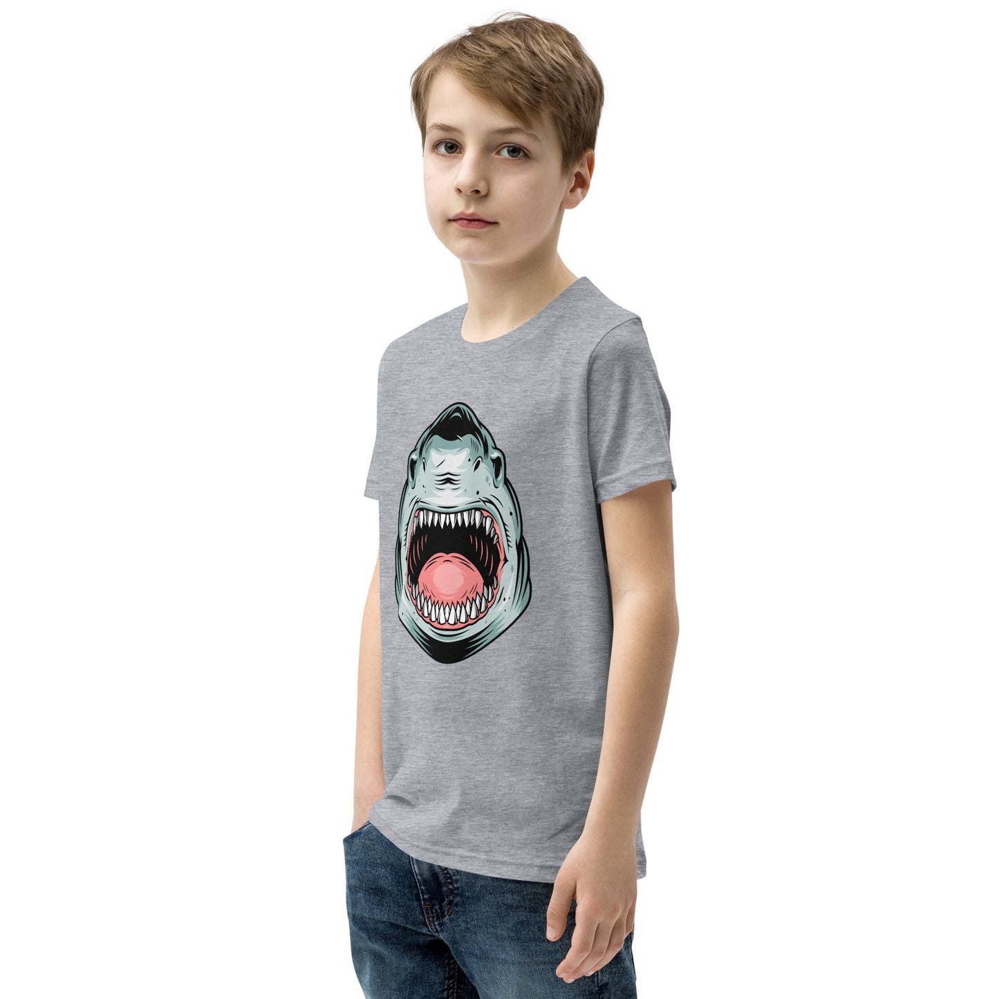 Kids Giant Whale Tee - Open Mouth Design | Youth Sizes S - XL - Sublimegifts4u.com