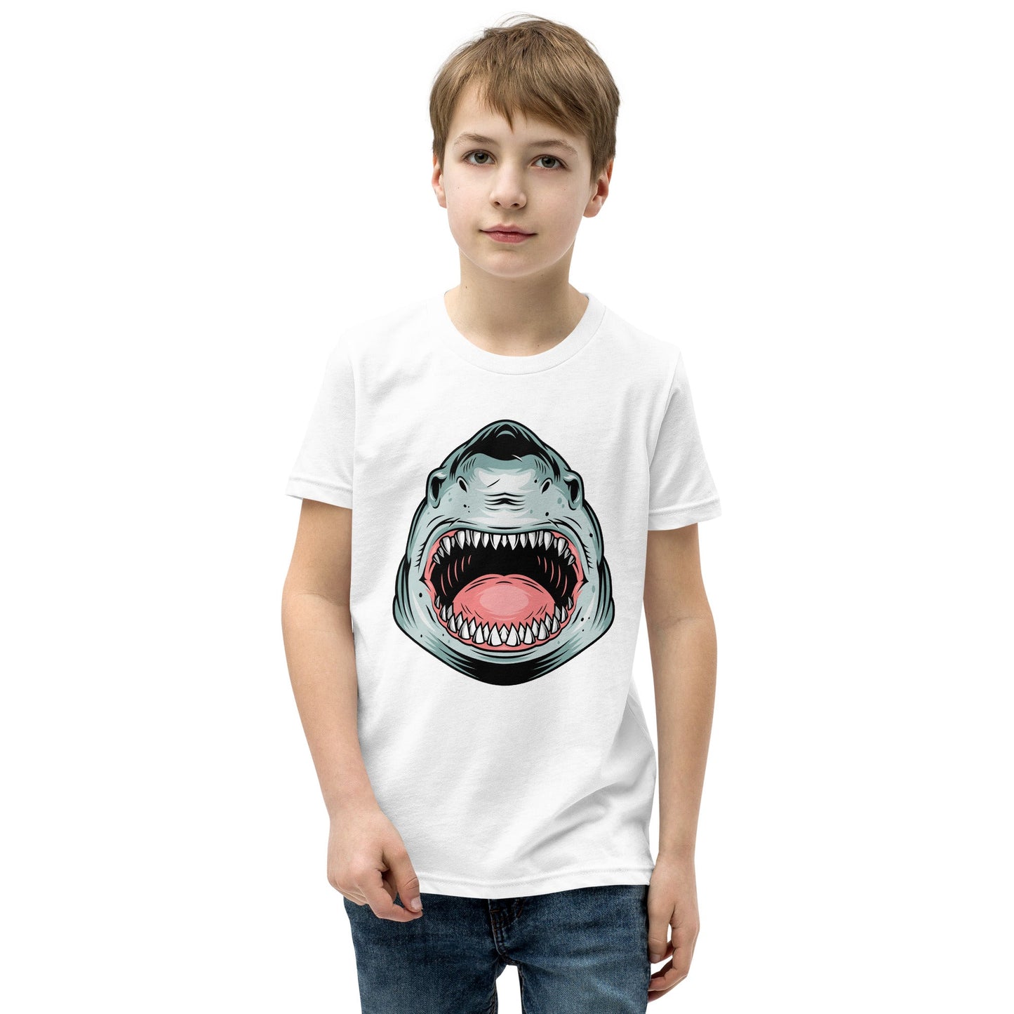 Kids Giant Whale Tee - Open Mouth Design | Youth Sizes S - XL - Sublimegifts4u.com