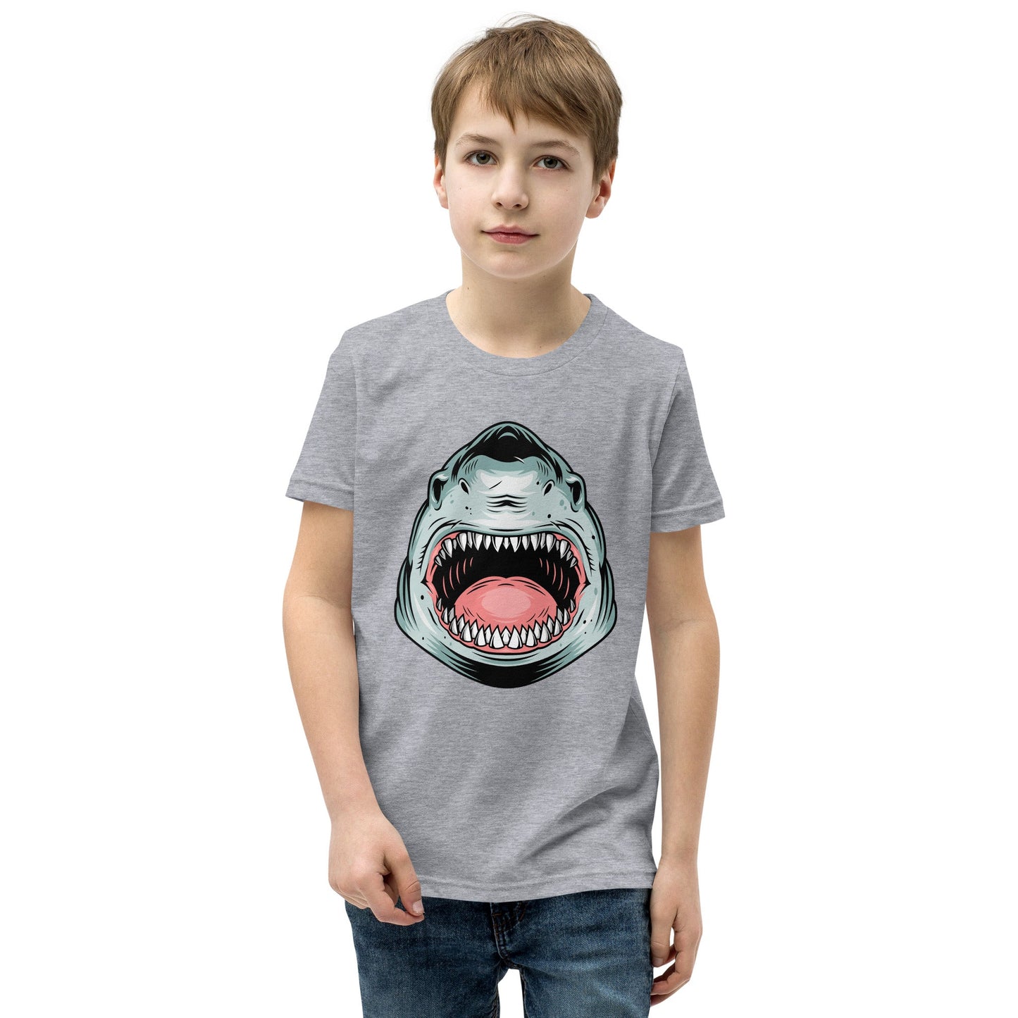 Kids Giant Whale Tee - Open Mouth Design | Youth Sizes S - XL - Sublimegifts4u.com