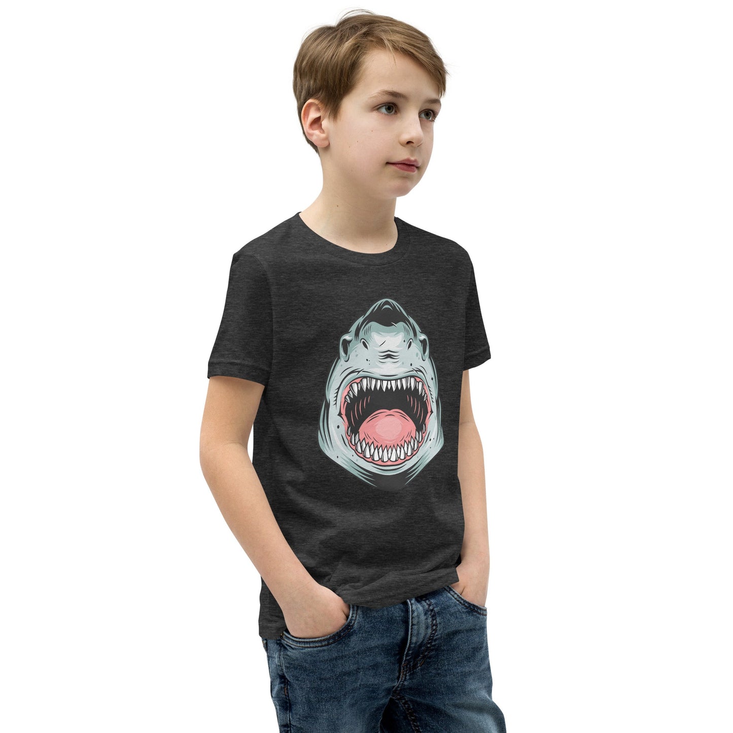 Kids Giant Whale Tee - Open Mouth Design | Youth Sizes S - XL - Sublimegifts4u.com