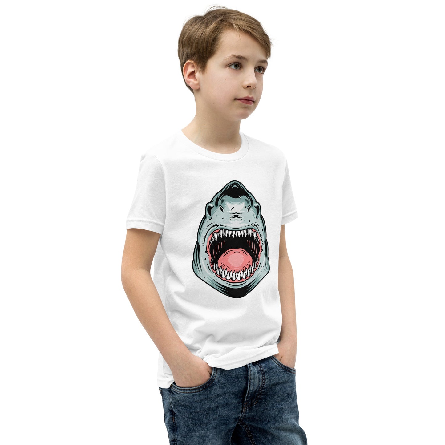 Kids Giant Whale Tee - Open Mouth Design | Youth Sizes S - XL - Sublimegifts4u.com