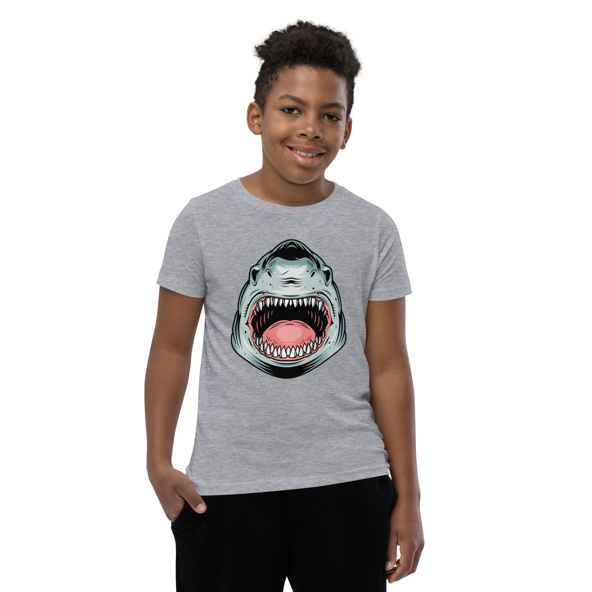 Kids Giant Whale Tee - Open Mouth Design | Youth Sizes S - XL - Sublimegifts4u.com