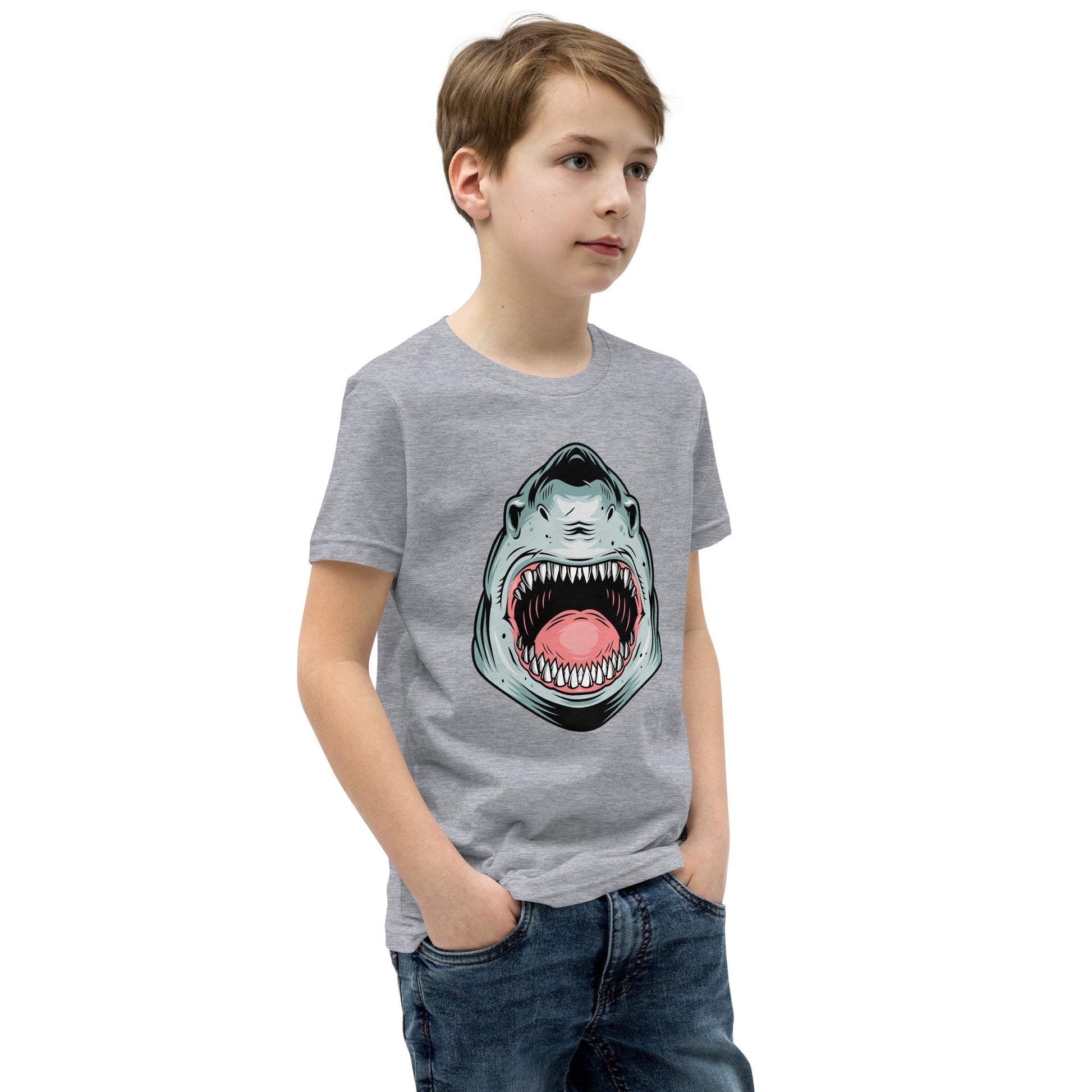 Kids Giant Whale Tee - Open Mouth Design | Youth Sizes S - XL - Sublimegifts4u.com