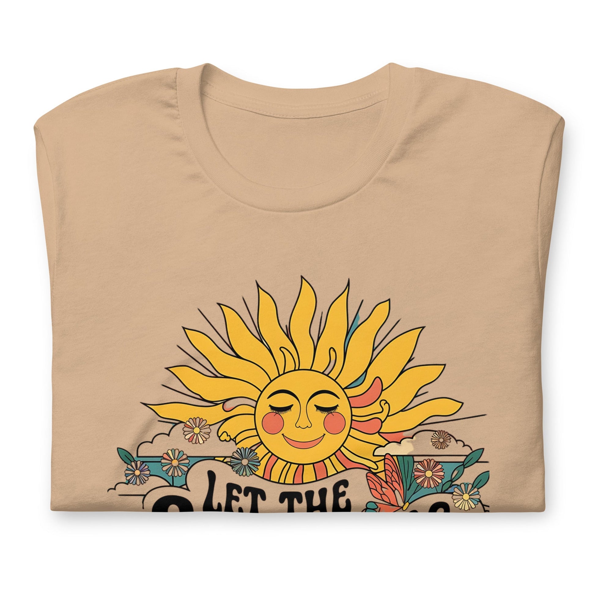 Let the Sunshine In" Women's Tee - Soft & Comfortable, Sun & Floral Design - Sublimegifts4u.com