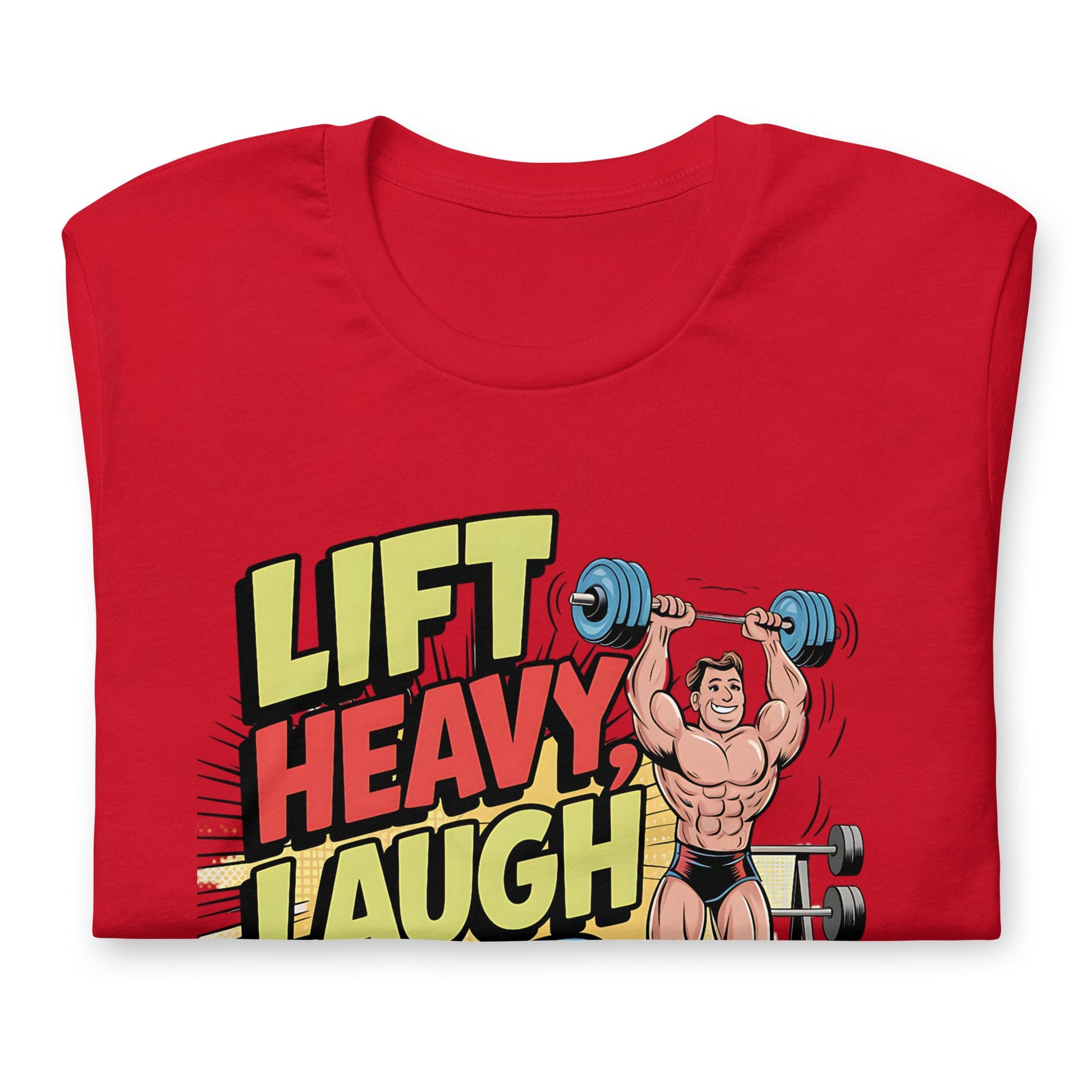 Lift Heavy Laugh Hard Men's Funny Tee – Soft & Lightweight Weightlifting T-Shirt - Sublimegifts4u.com