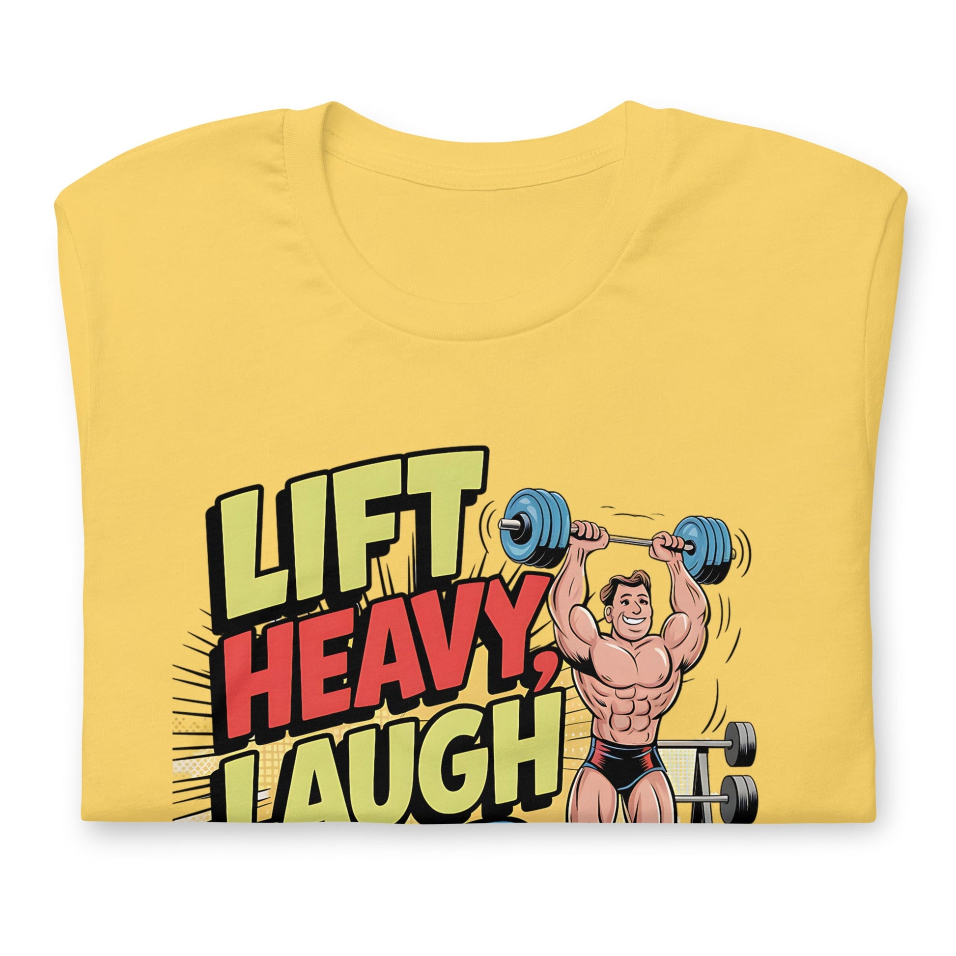 Lift Heavy Laugh Hard Men's Funny Tee – Soft & Lightweight Weightlifting T-Shirt - Sublimegifts4u.com