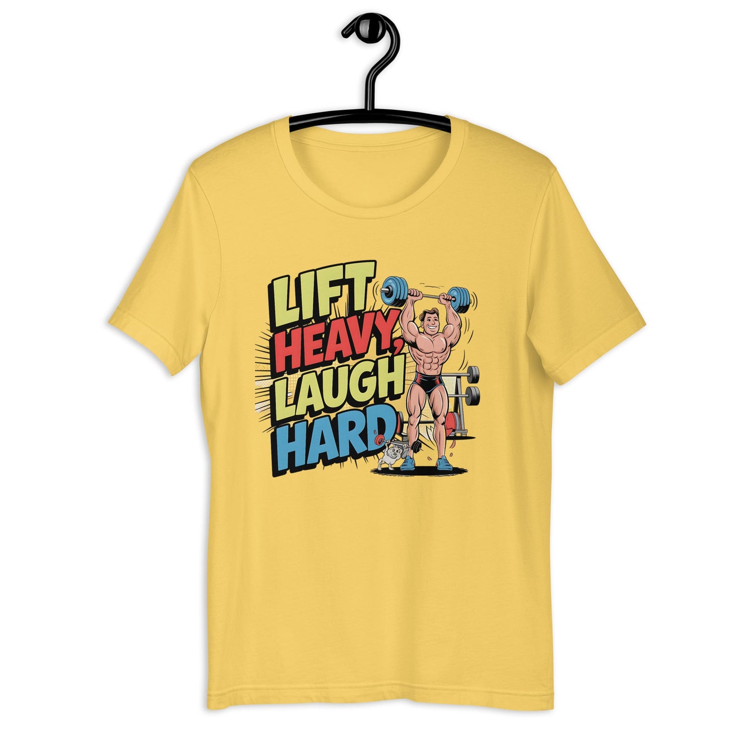 Lift Heavy Laugh Hard Men's Funny Tee – Soft & Lightweight Weightlifting T-Shirt - Sublimegifts4u.com