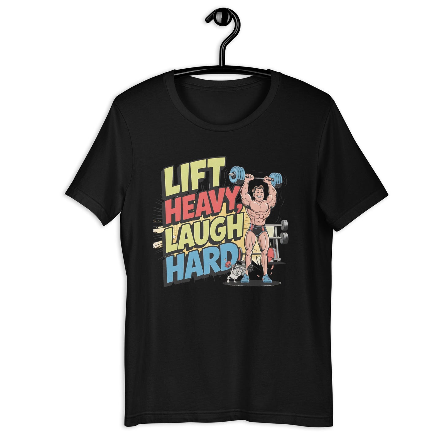 Lift Heavy Laugh Hard Men's Funny Tee – Soft & Lightweight Weightlifting T-Shirt - Sublimegifts4u.com