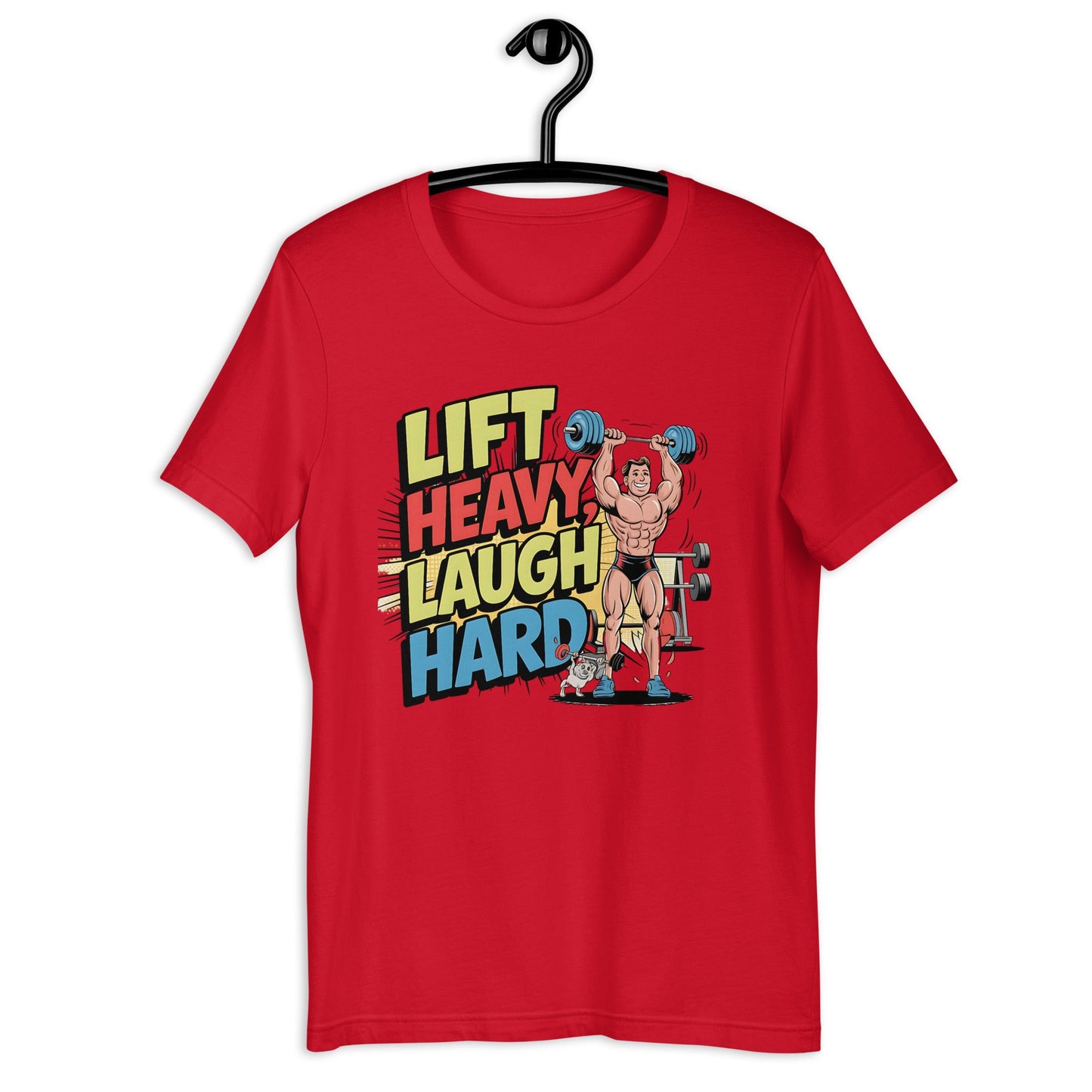 Lift Heavy Laugh Hard Men's Funny Tee – Soft & Lightweight Weightlifting T-Shirt - Sublimegifts4u.com