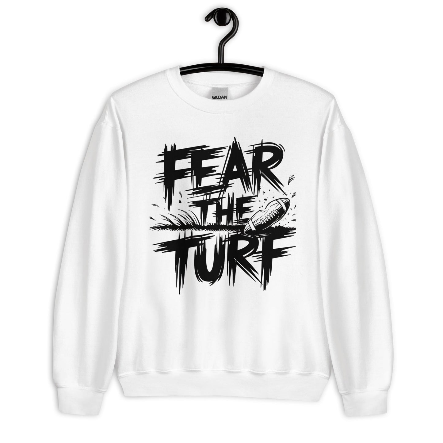 Men's Fear the Turf Sweatshirt – Soft & Warm with Bold Graphic Design - Sublimegifts4u.com